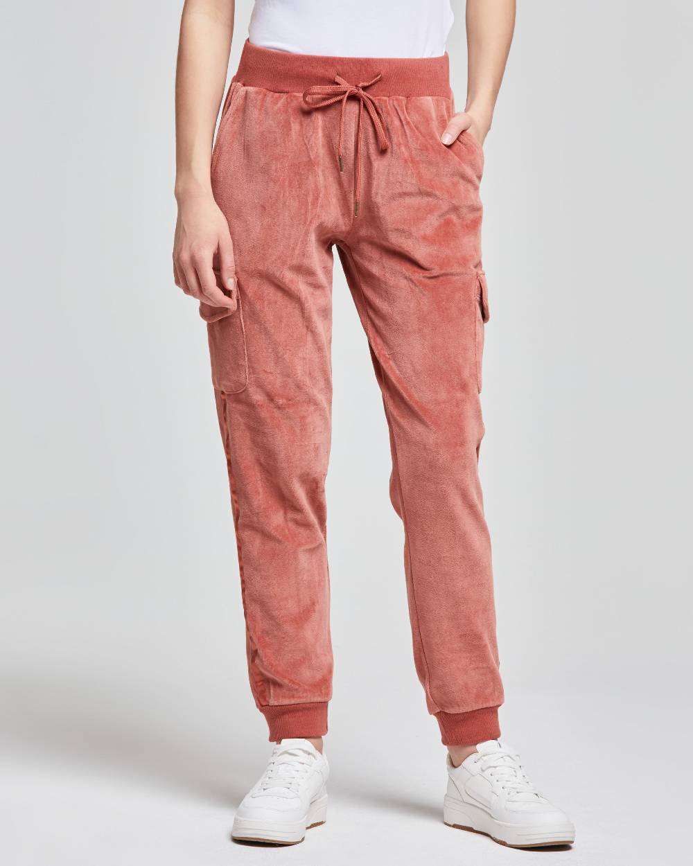 Pompea PANTALONE CARGO VELLUTO DONNA