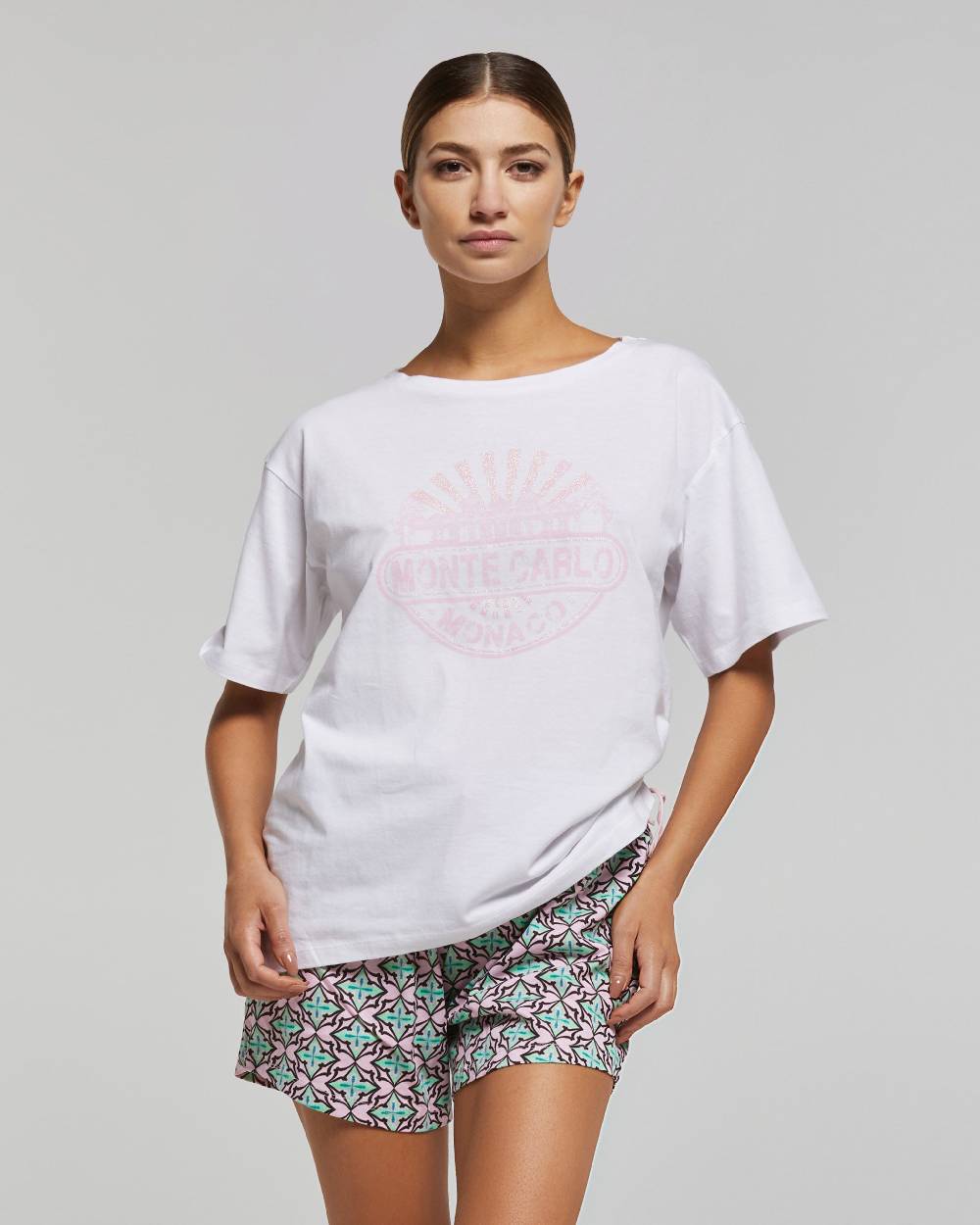 Pompea Pigiama Corto Cotone Alberta