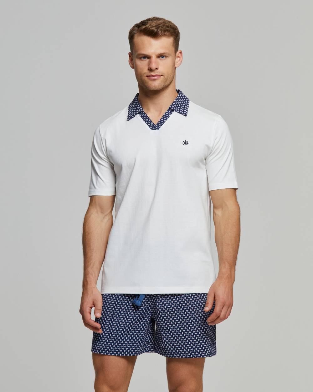 Pompea Pigiama Corto Cotone Alcide