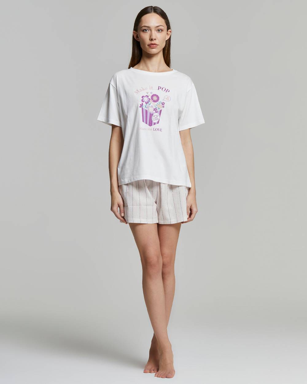 Pompea Pigiama corto cotone Amber