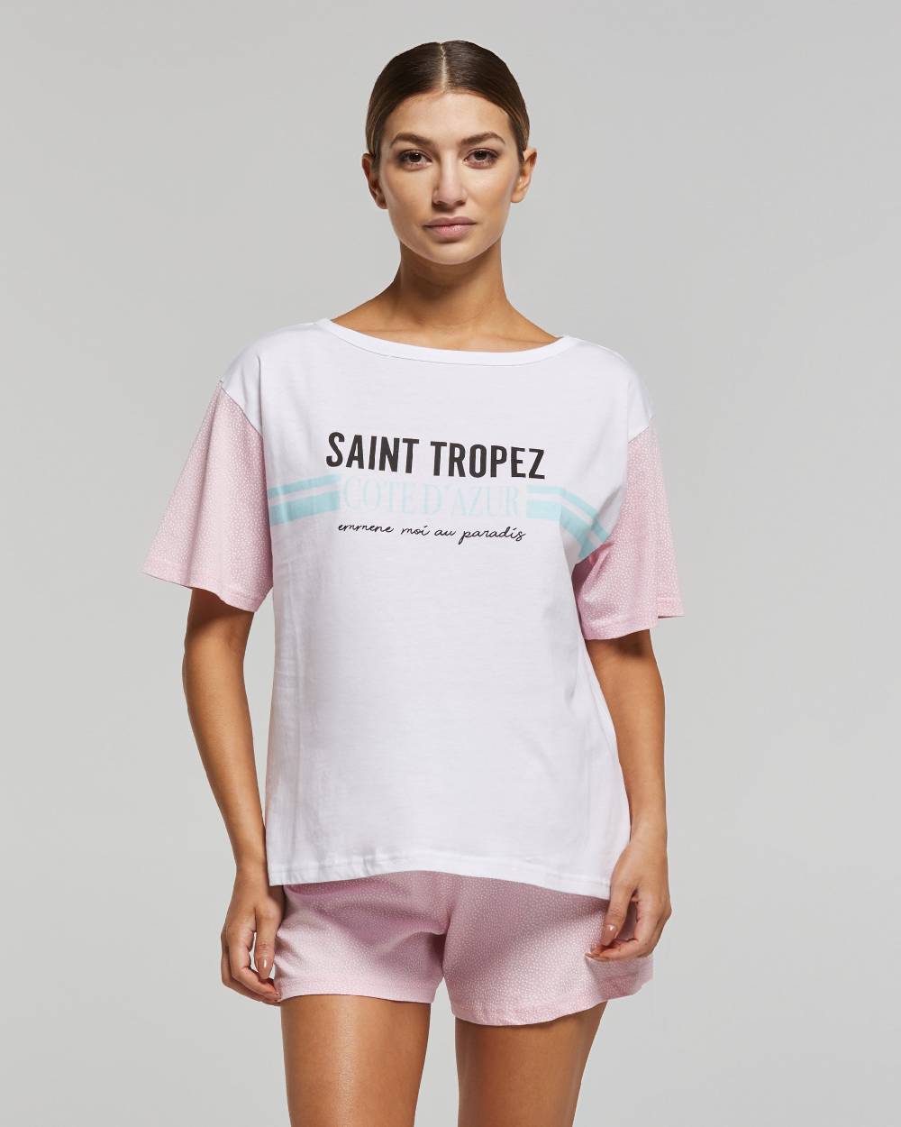 Pompea Pigiama Corto Cotone Angelica