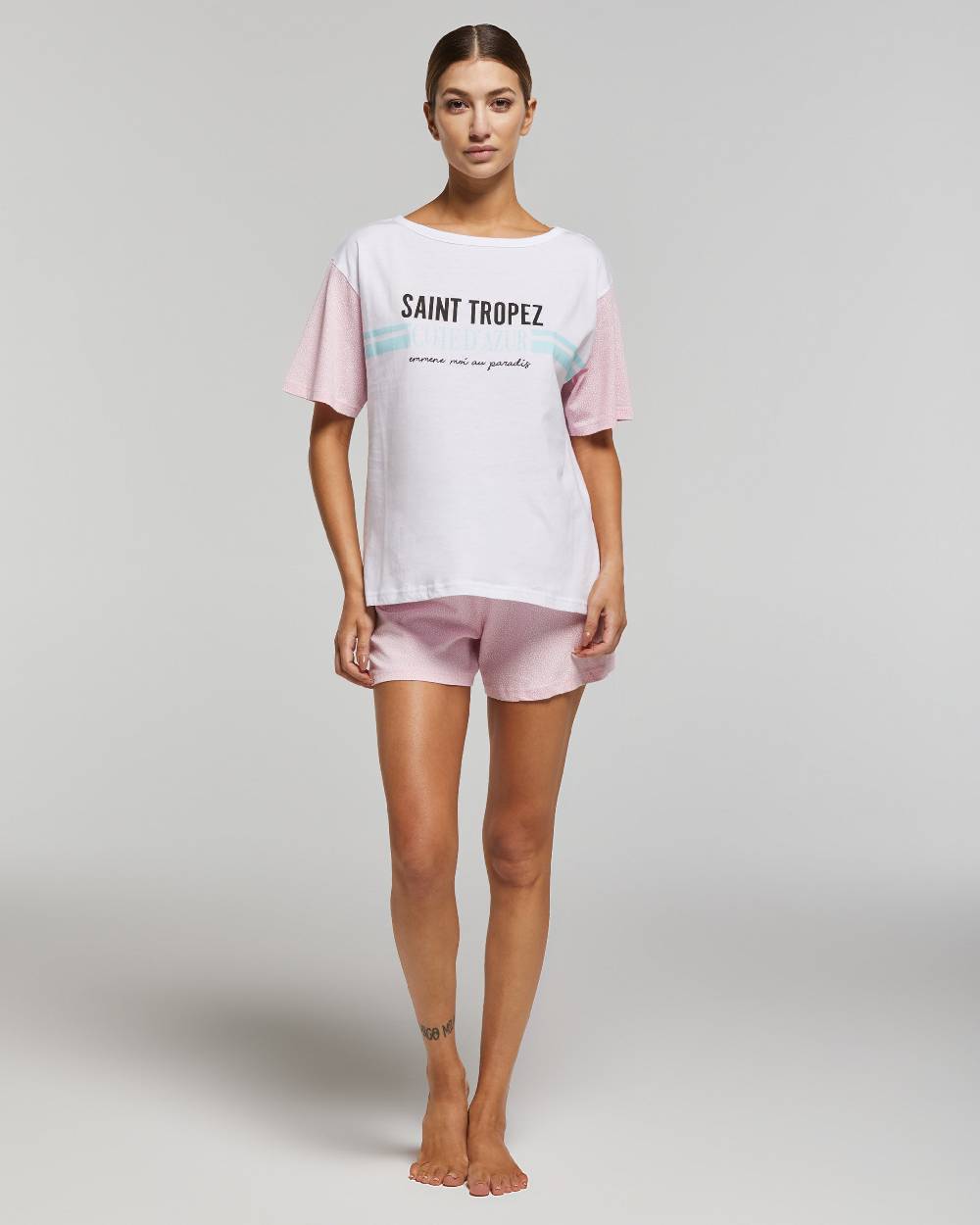 Pompea Pigiama corto cotone Angelica