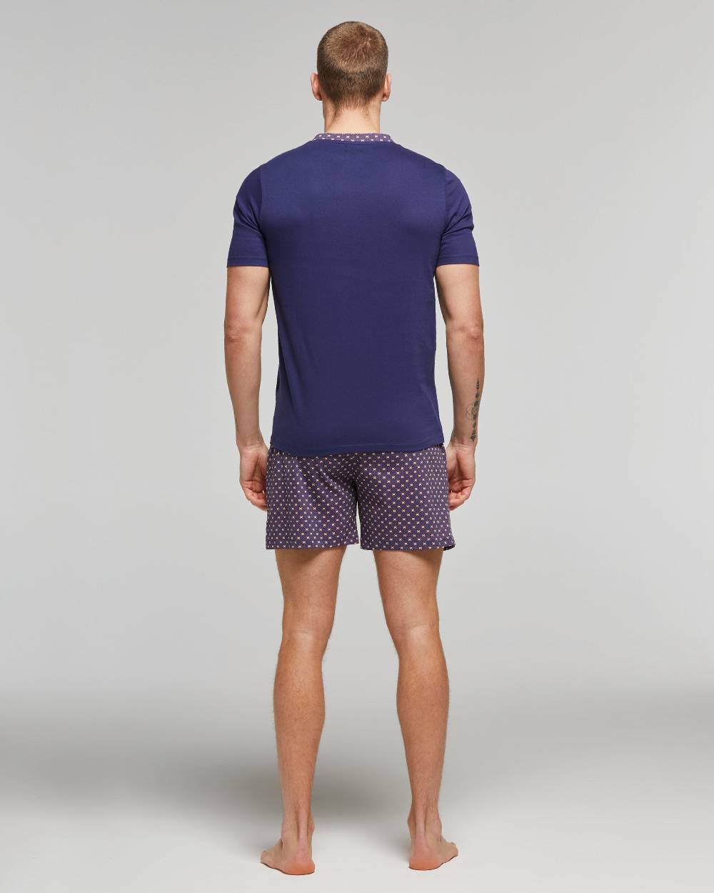 Pompea Pigiama Corto Cotone Augusto