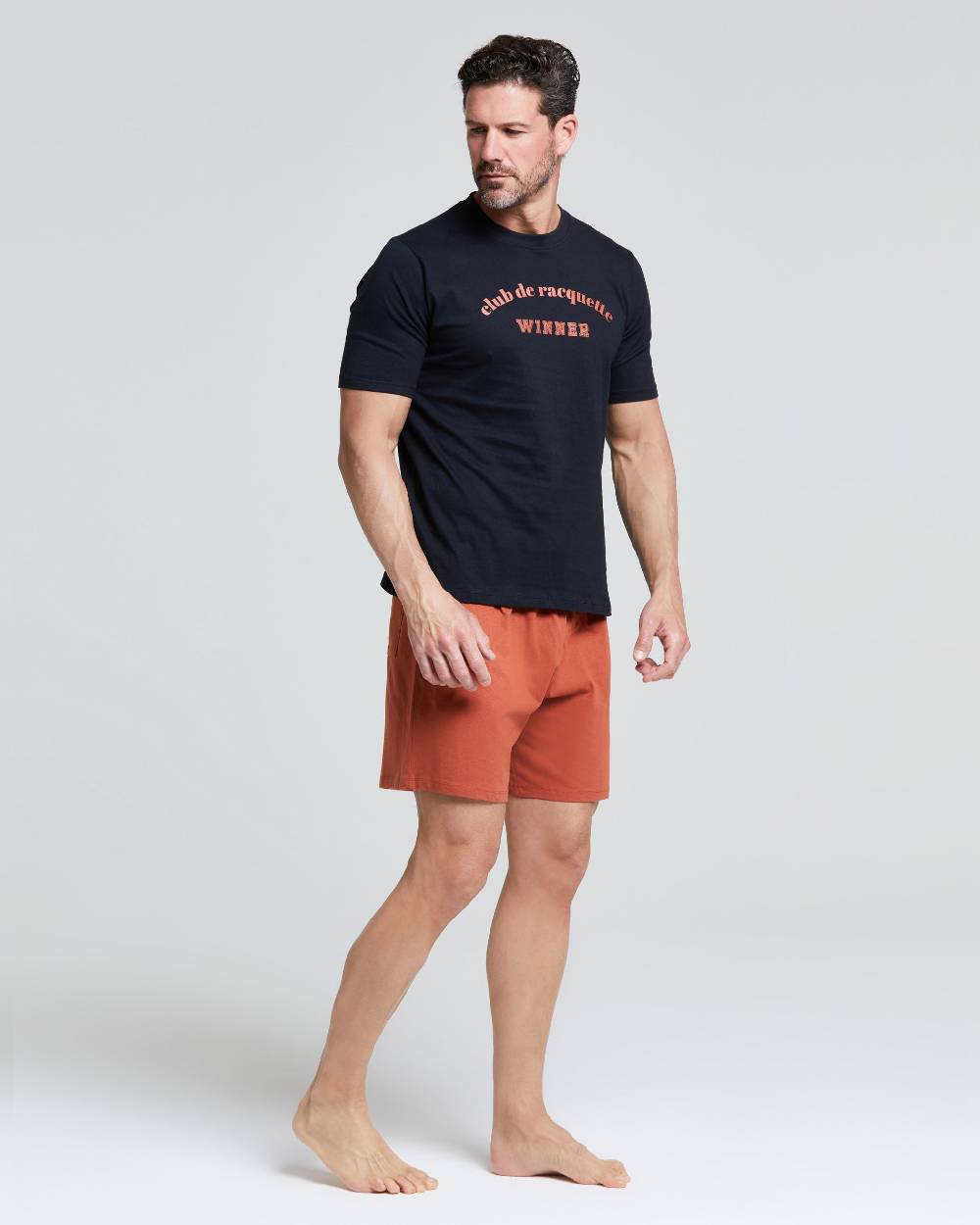 Pompea PIGIAMA CORTO COTONE BRANDO