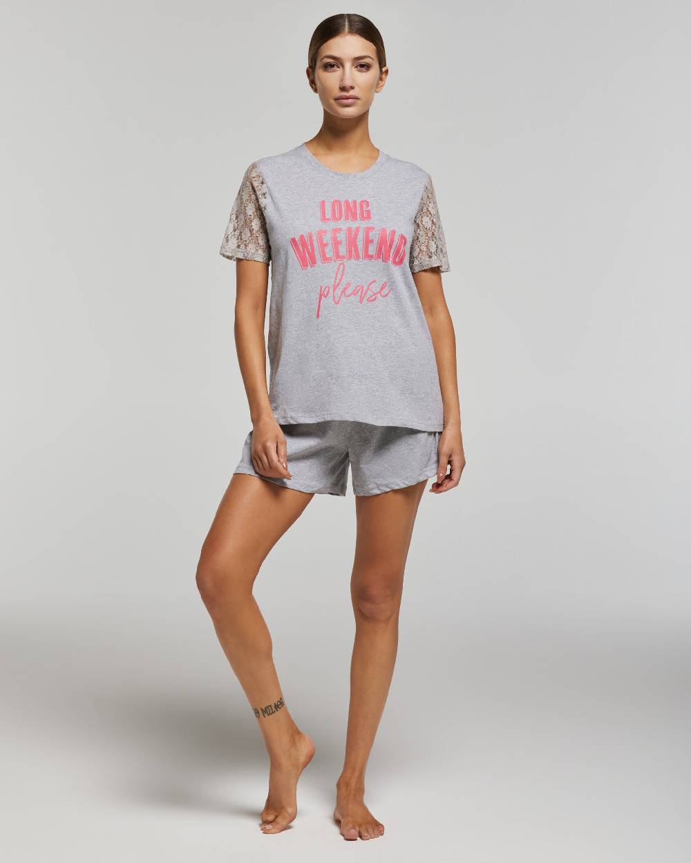 Pompea Pigiama corto cotone Briseide