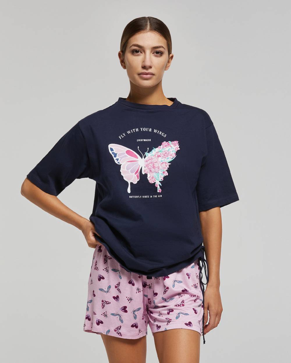 Pompea PIGIAMA CORTO COTONE CALENDULA