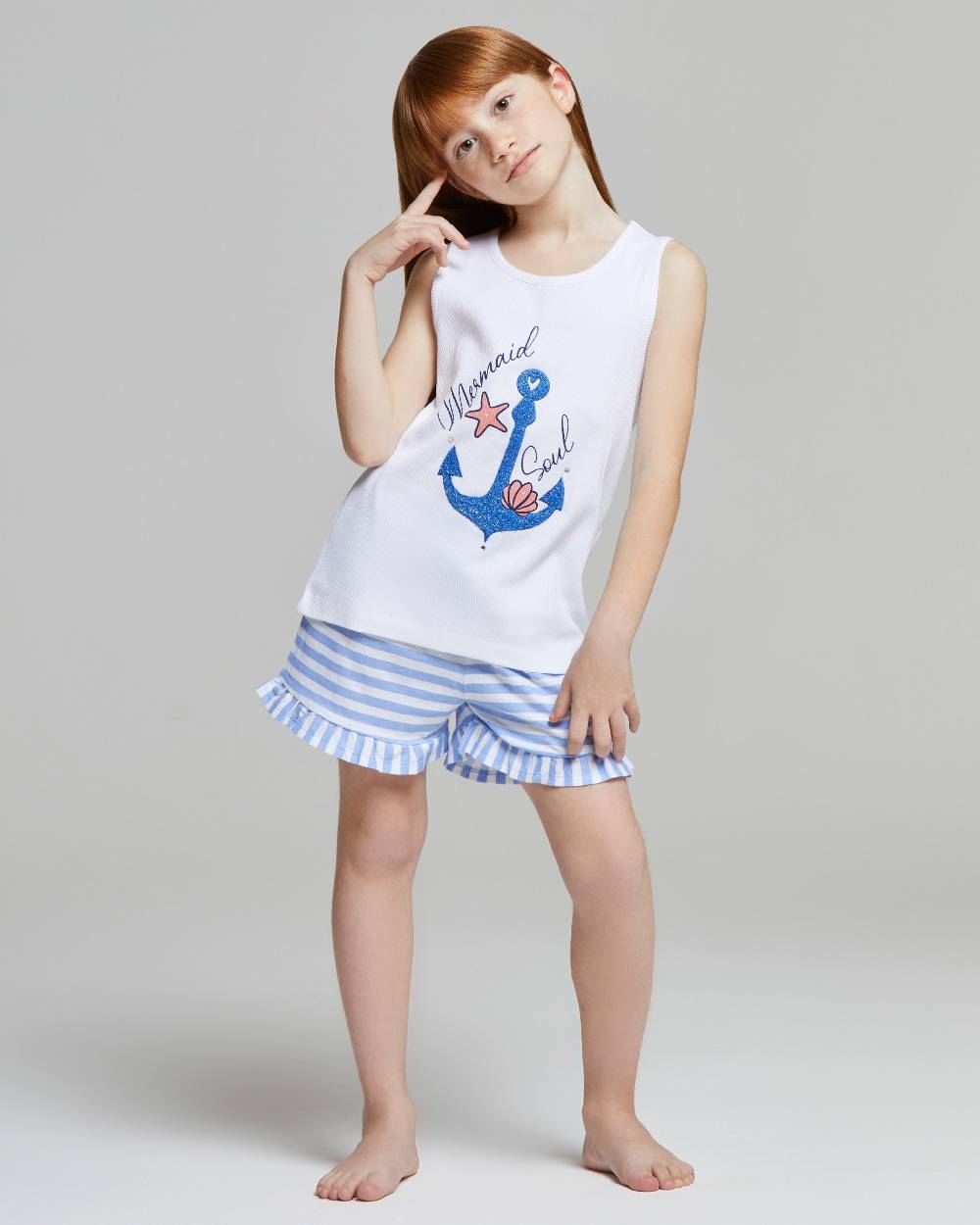 Pompea Pigiama corto cotone Clio