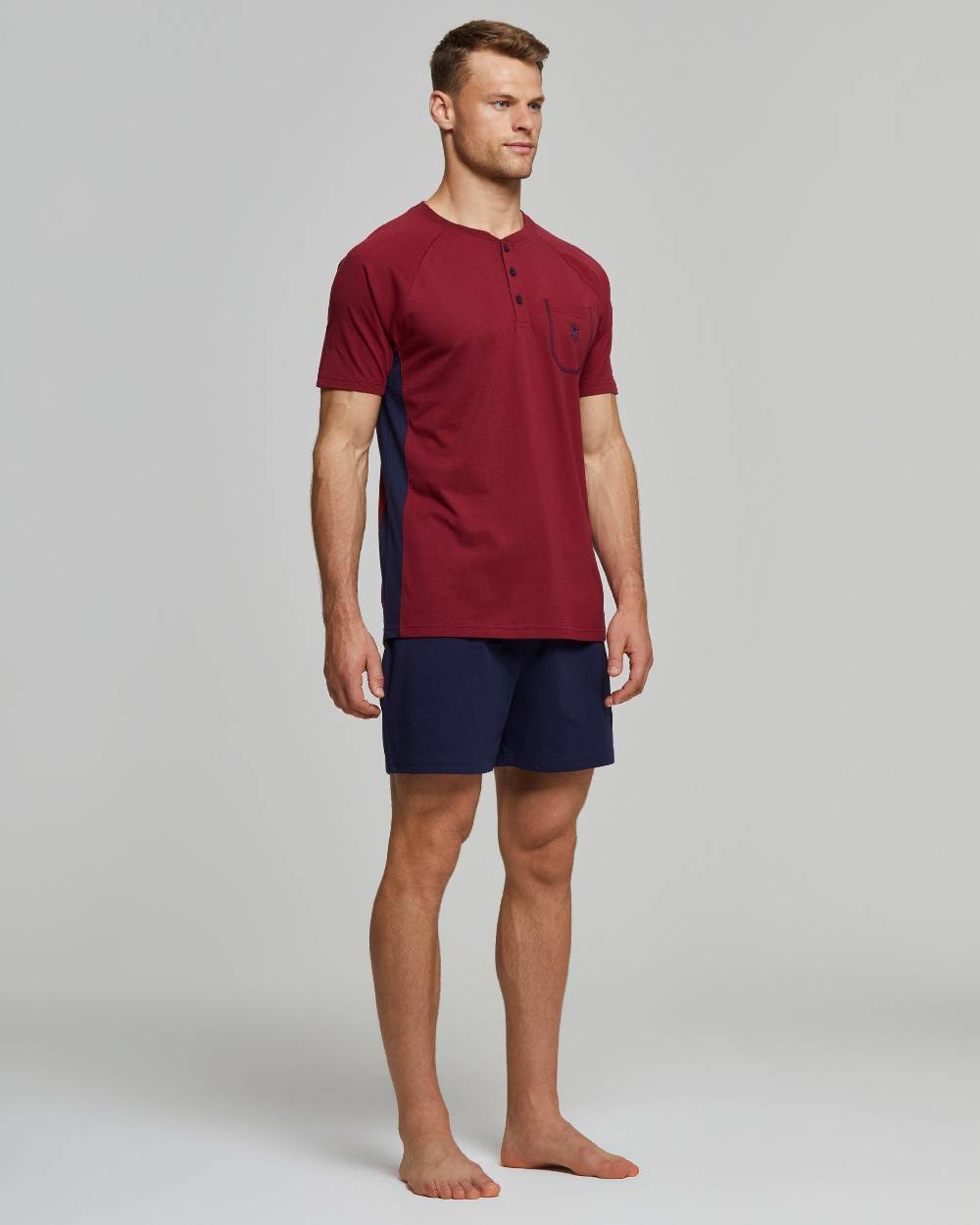 Pompea Pigiama Corto Cotone Corrado