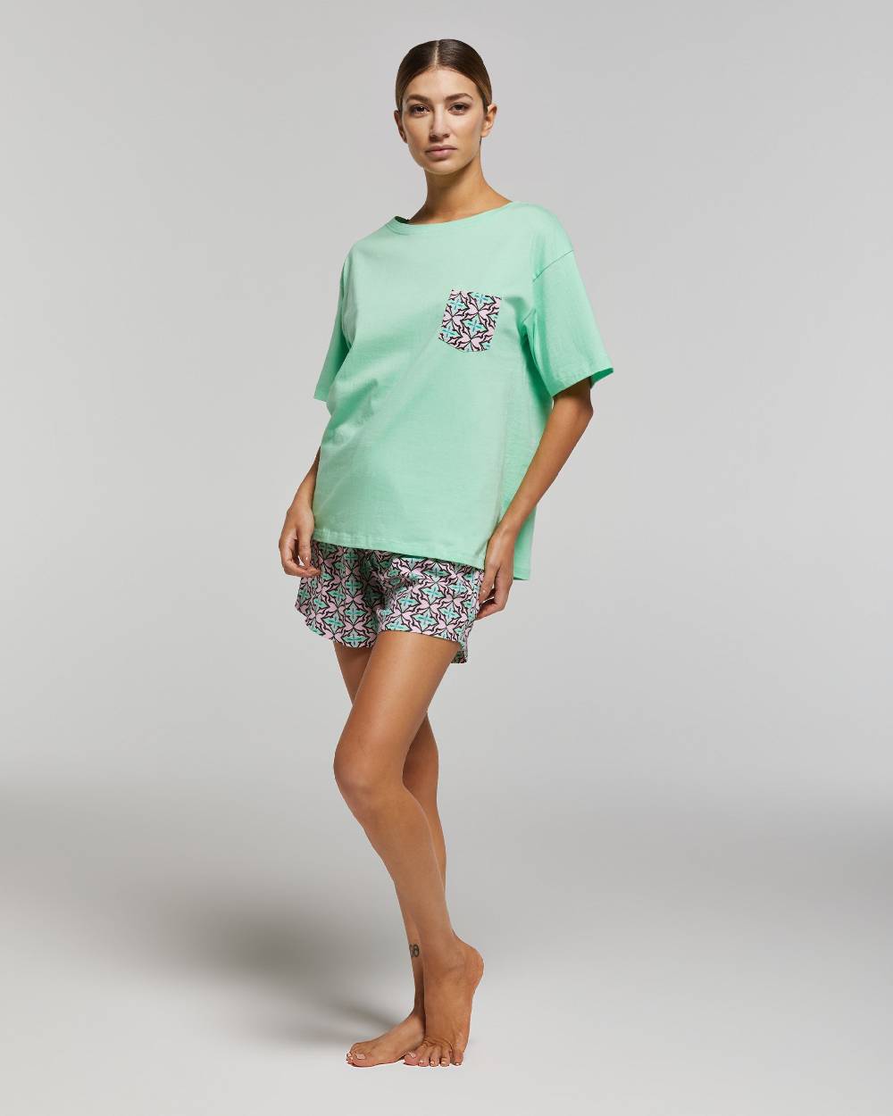 Pompea Pigiama Corto Cotone Dafne