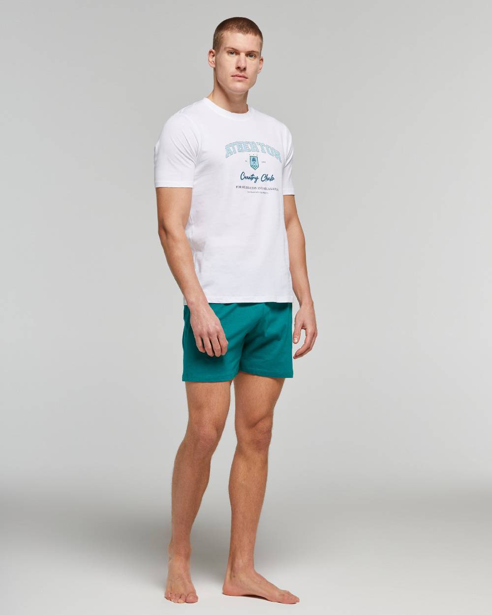 Pompea Pigiama Corto Cotone Duilio