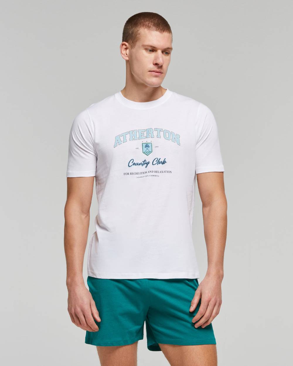 Pompea Pigiama Corto Cotone Duilio