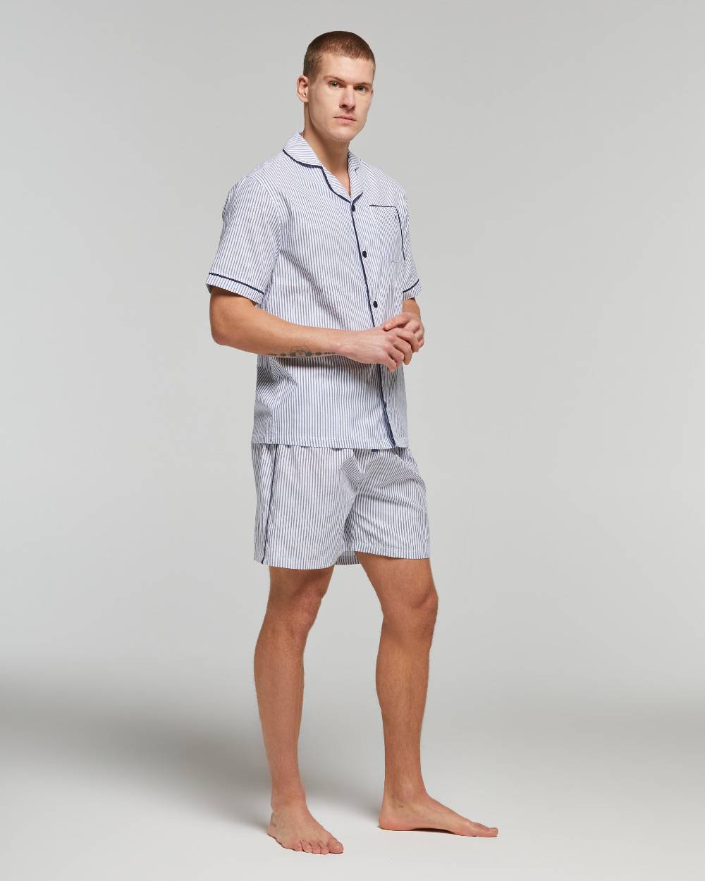 Pompea Pigiama Corto Cotone Ettore