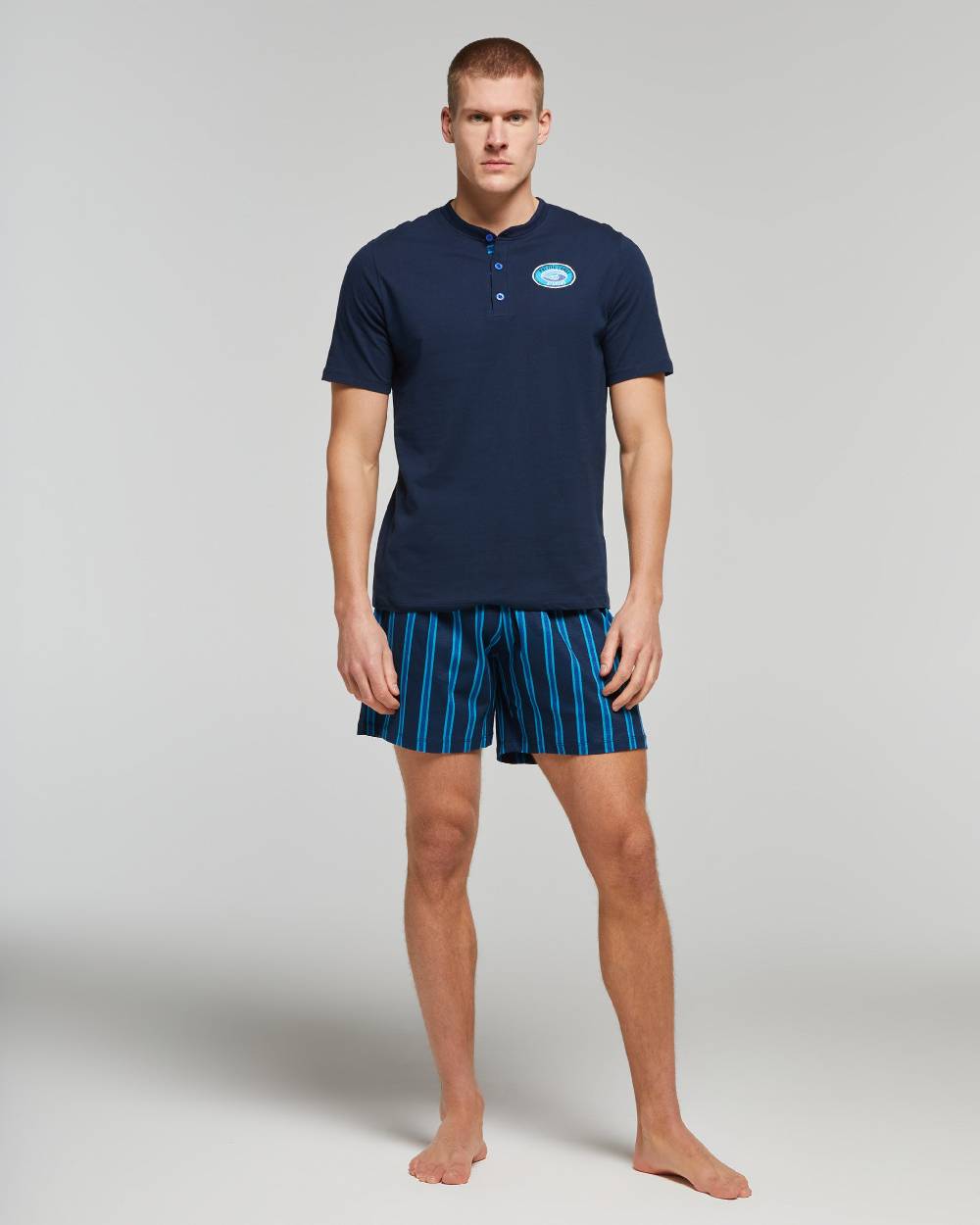 Pompea PIGIAMA CORTO COTONE GINKO