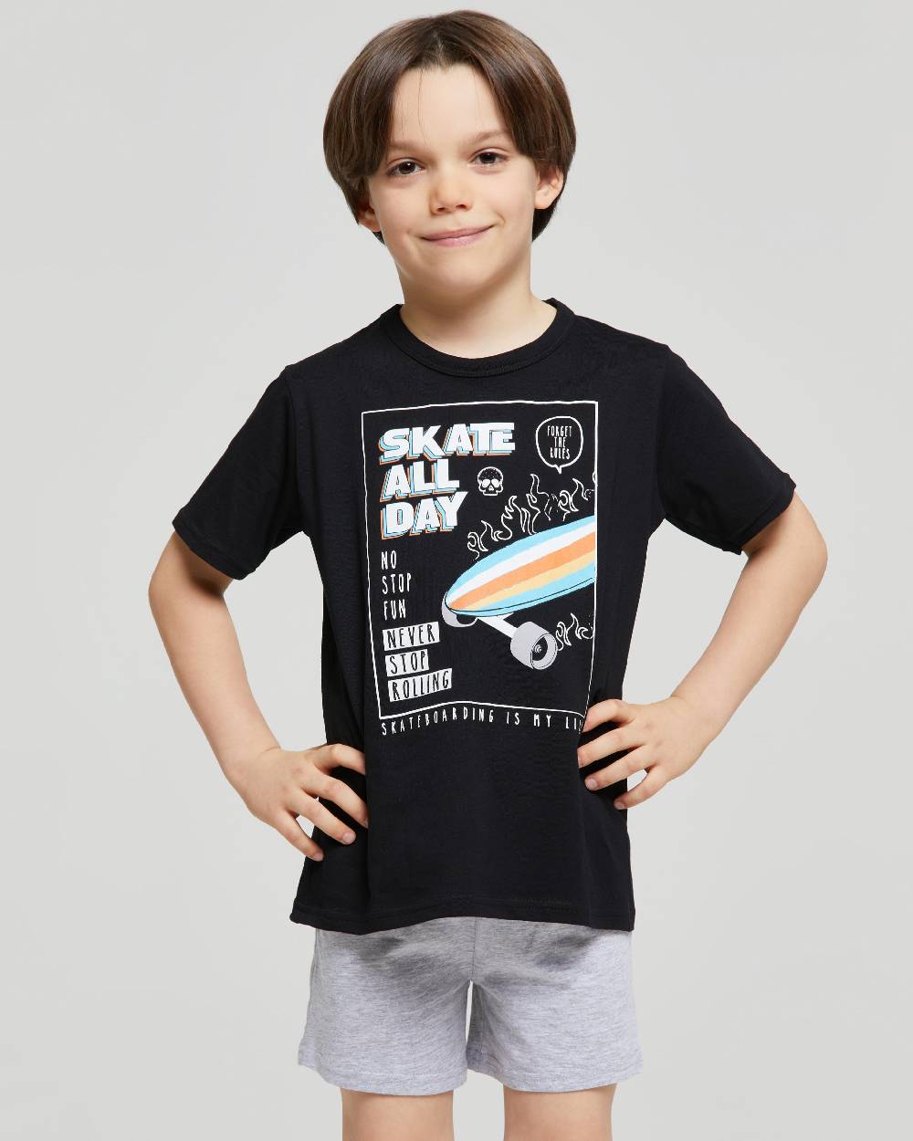 Pompea PIGIAMA CORTO COTONE GREGORIO