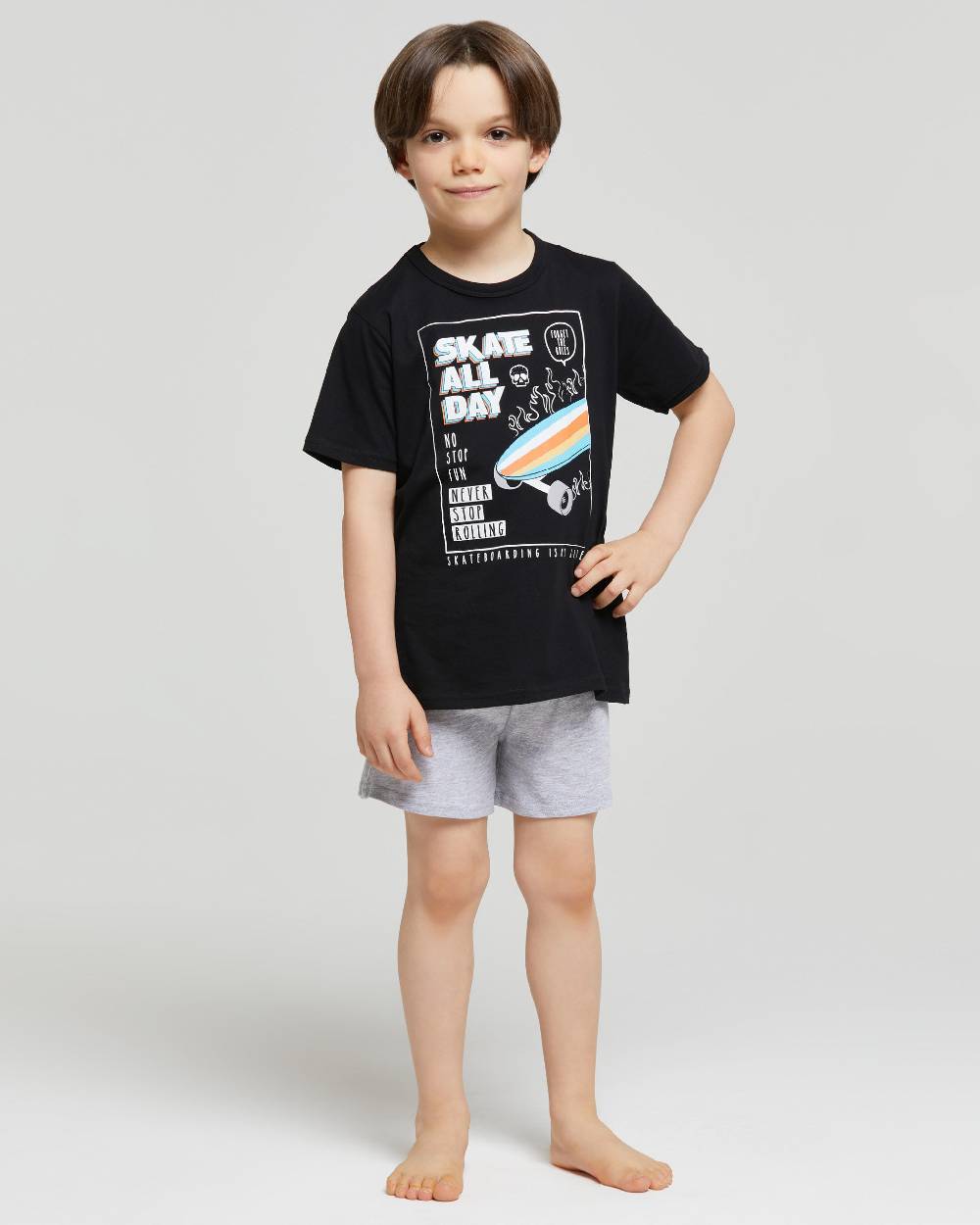 Pompea PIGIAMA CORTO COTONE GREGORIO