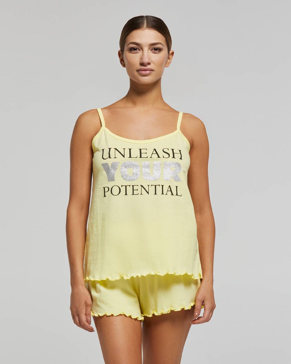 Pompea Pigiama Corto Cotone Ilia