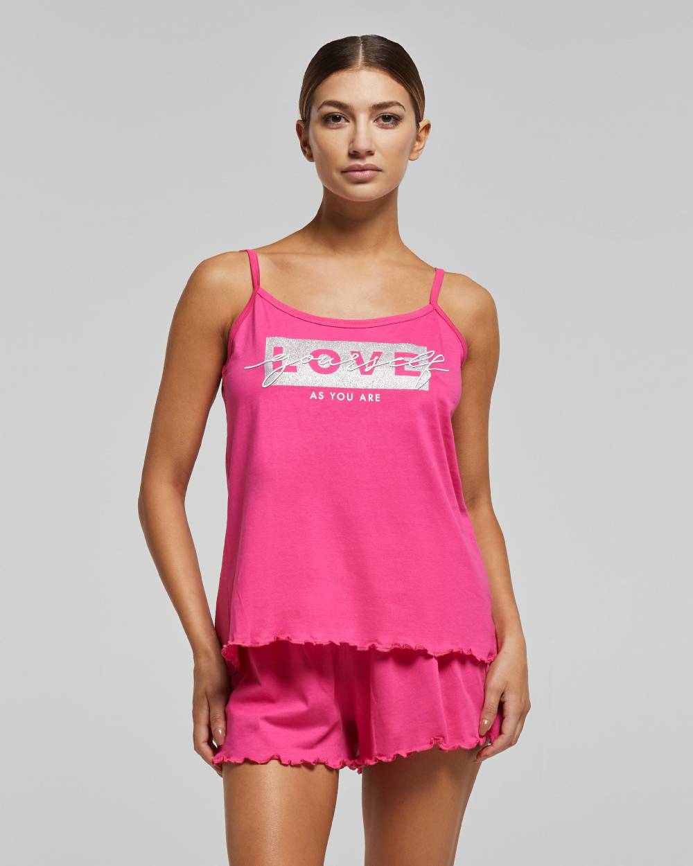 Pompea Pigiama Corto Cotone Ilia