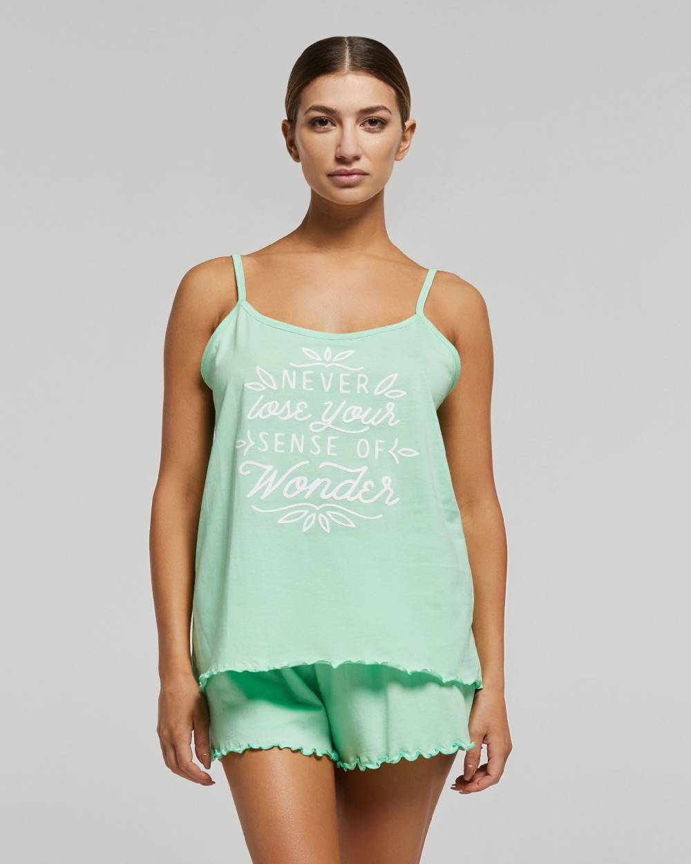 Pompea Pigiama Corto Cotone Ilia