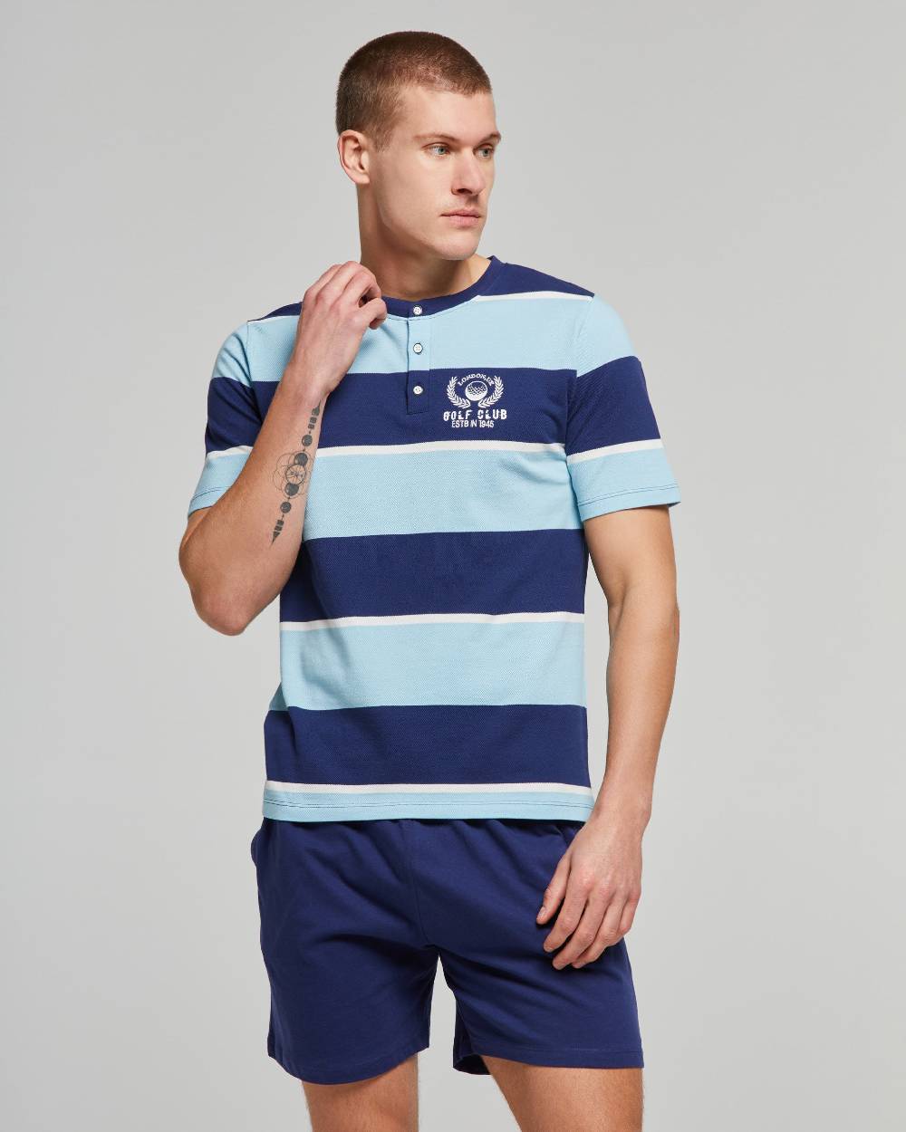 Pompea PIGIAMA CORTO COTONE LUCIO