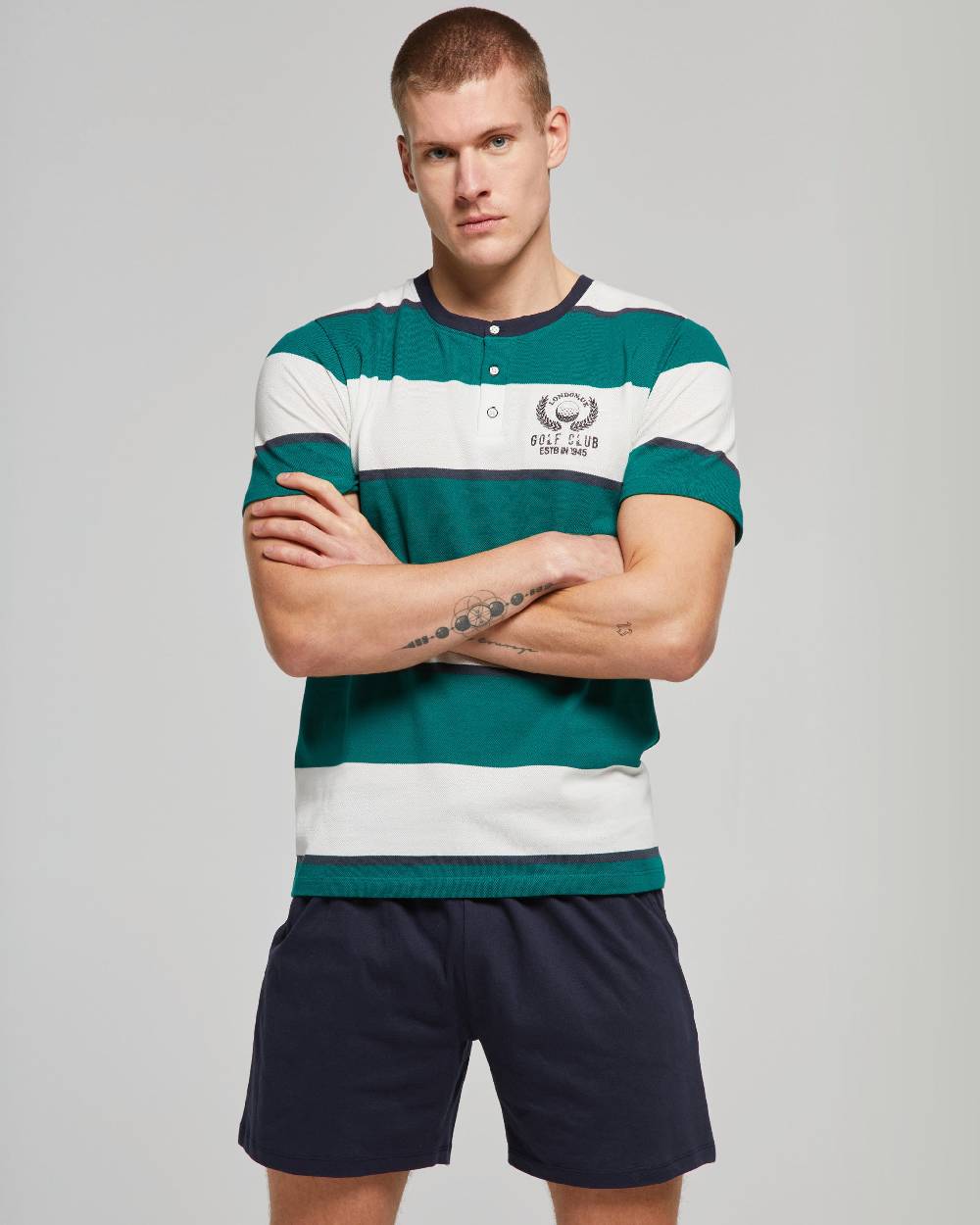 Pompea PIGIAMA CORTO COTONE LUCIO