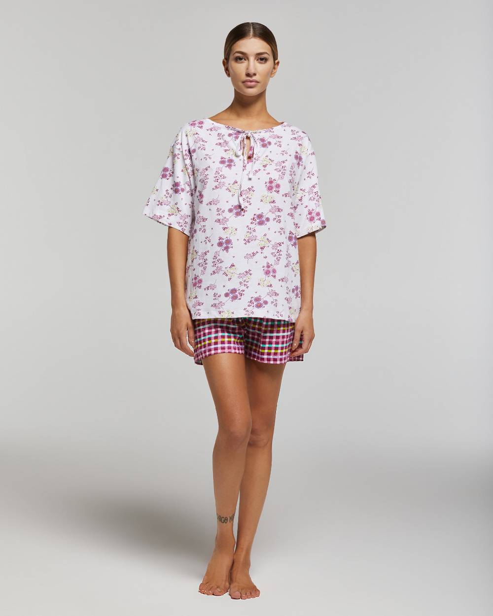 Pompea PIGIAMA CORTO COTONE MAGNOLIA
