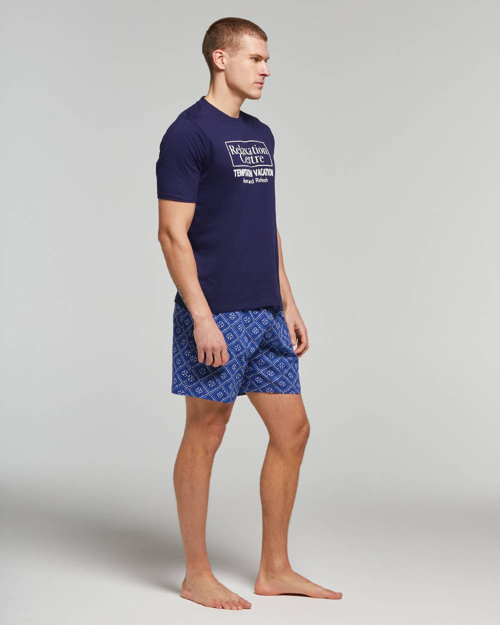 Pompea PIGIAMA CORTO COTONE MANUEL