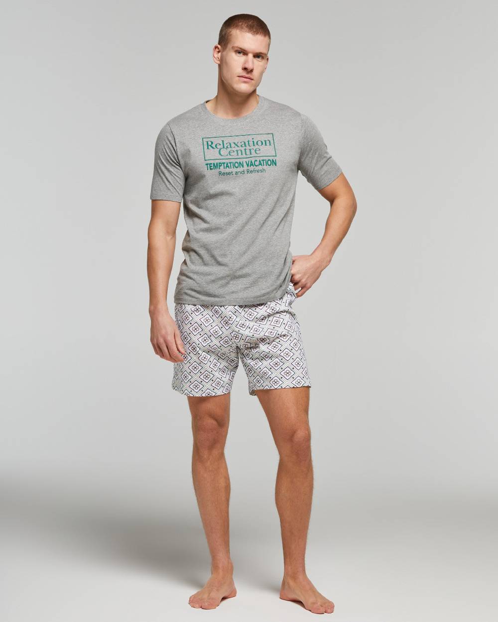 Pompea PIGIAMA CORTO COTONE MANUEL