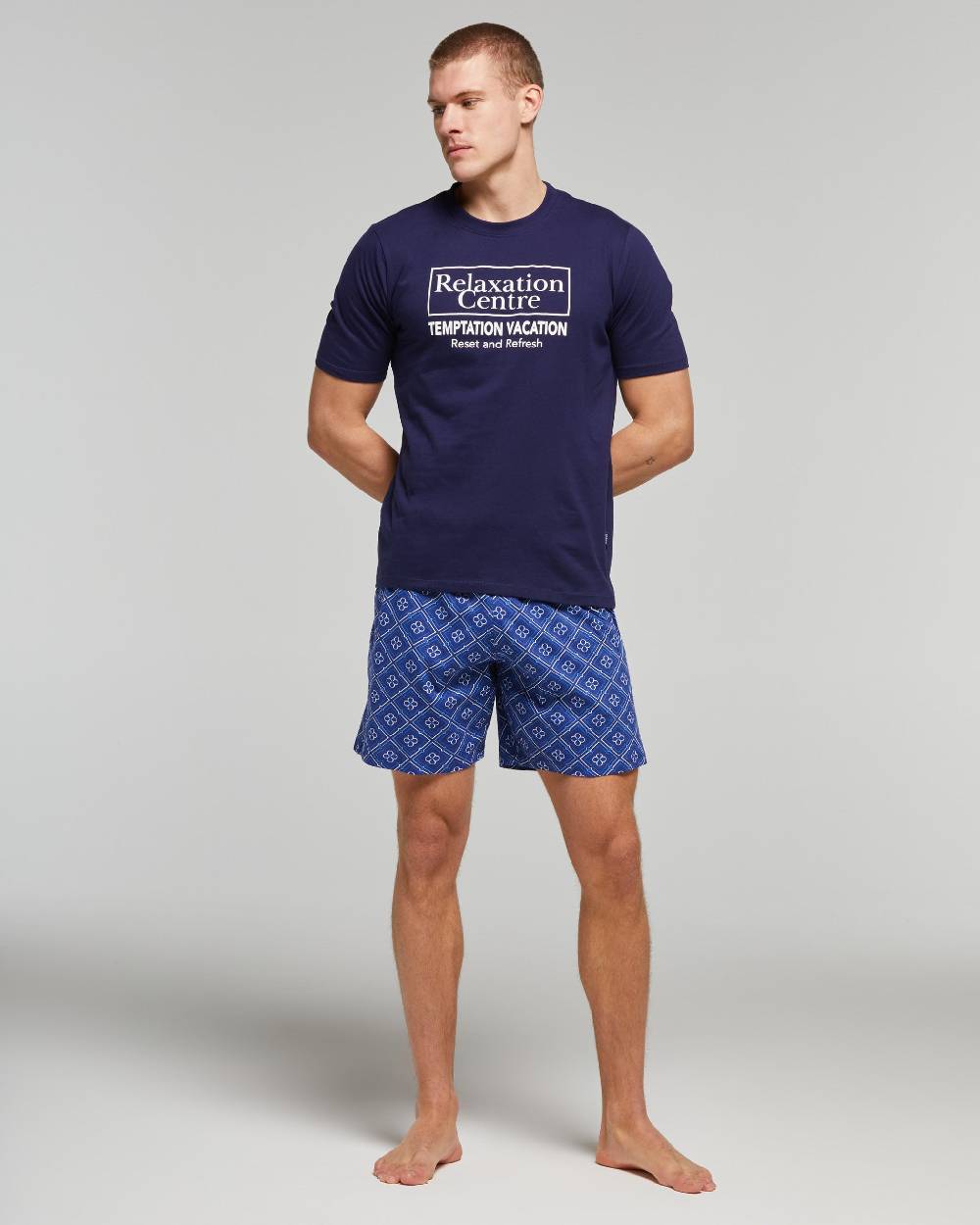 Pompea PIGIAMA CORTO COTONE MANUEL