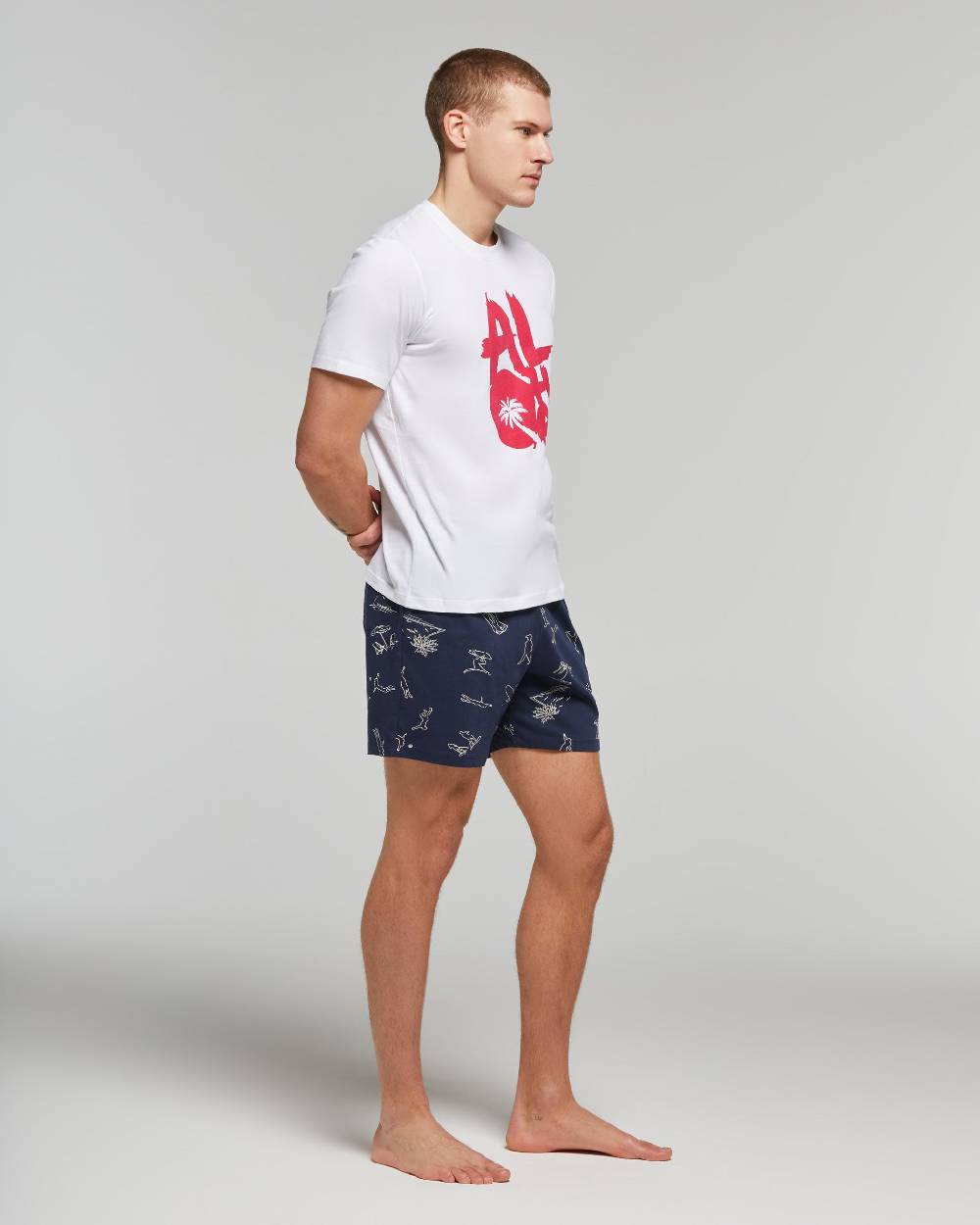 Pompea PIGIAMA CORTO COTONE MARITTIMO