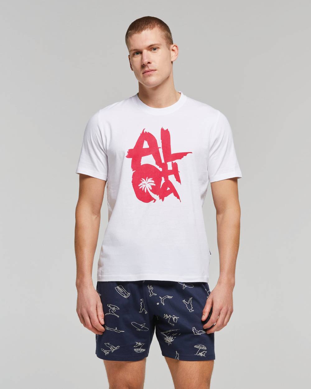 Pompea PIGIAMA CORTO COTONE MARITTIMO