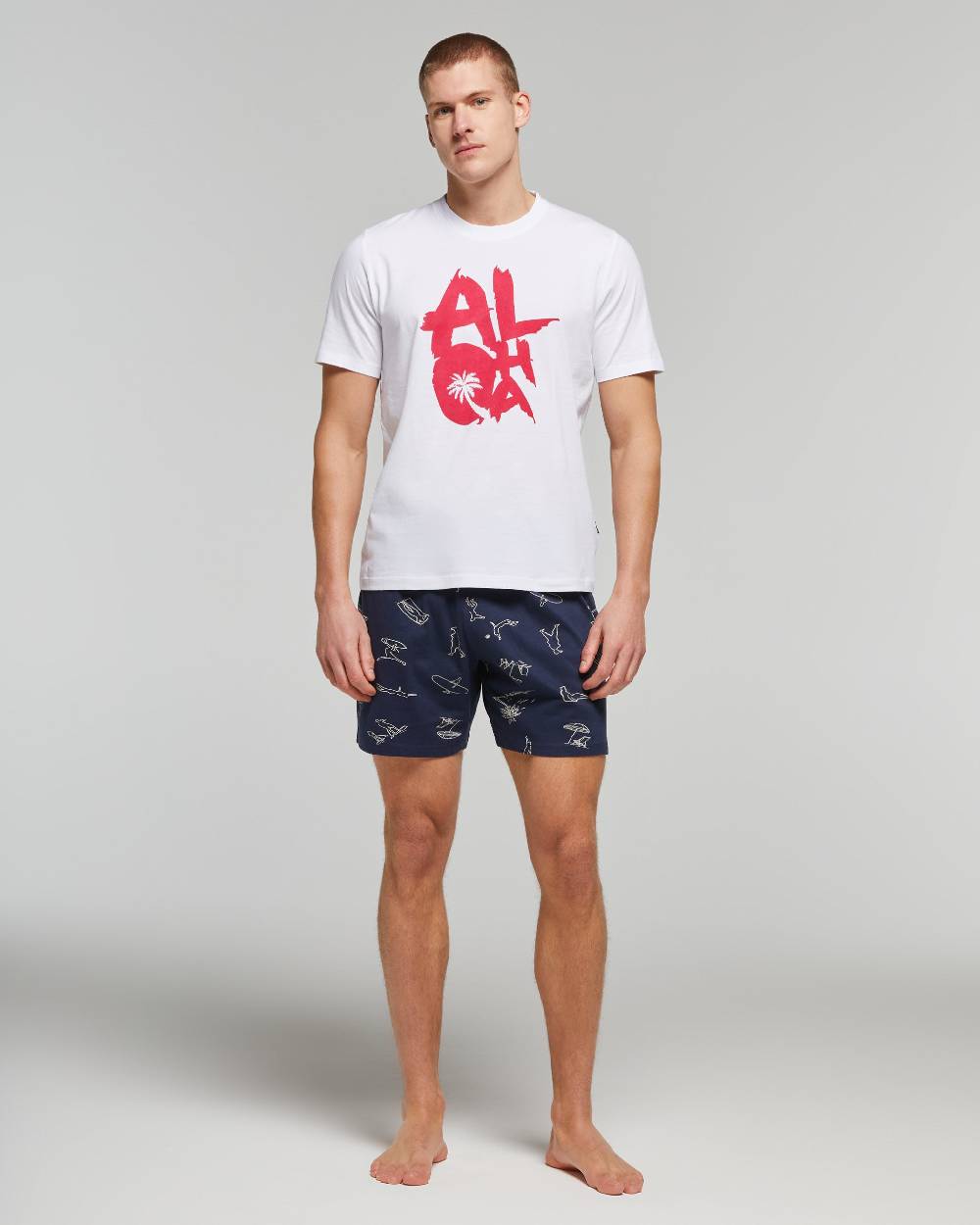 Pompea PIGIAMA CORTO COTONE MARITTIMO