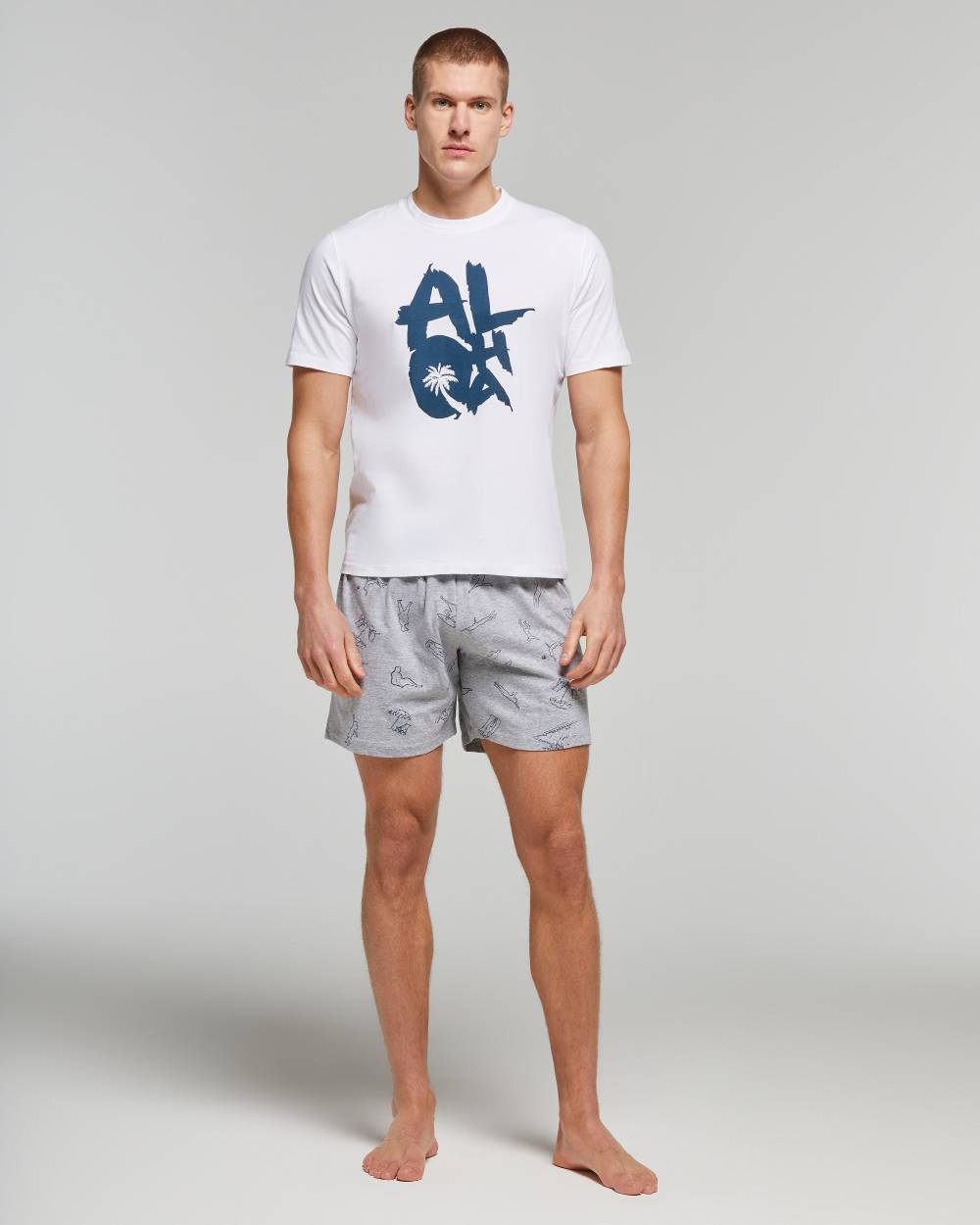 Pompea PIGIAMA CORTO COTONE MARITTIMO