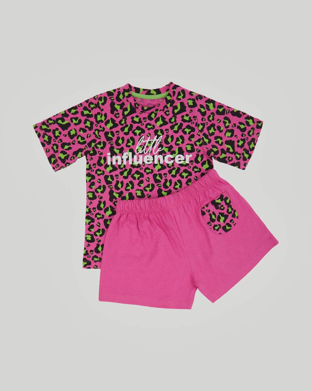 Pompea PIGIAMA CORTO COTONE MENTA