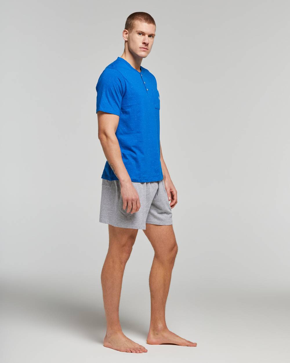 Pompea PIGIAMA CORTO COTONE MIRTO