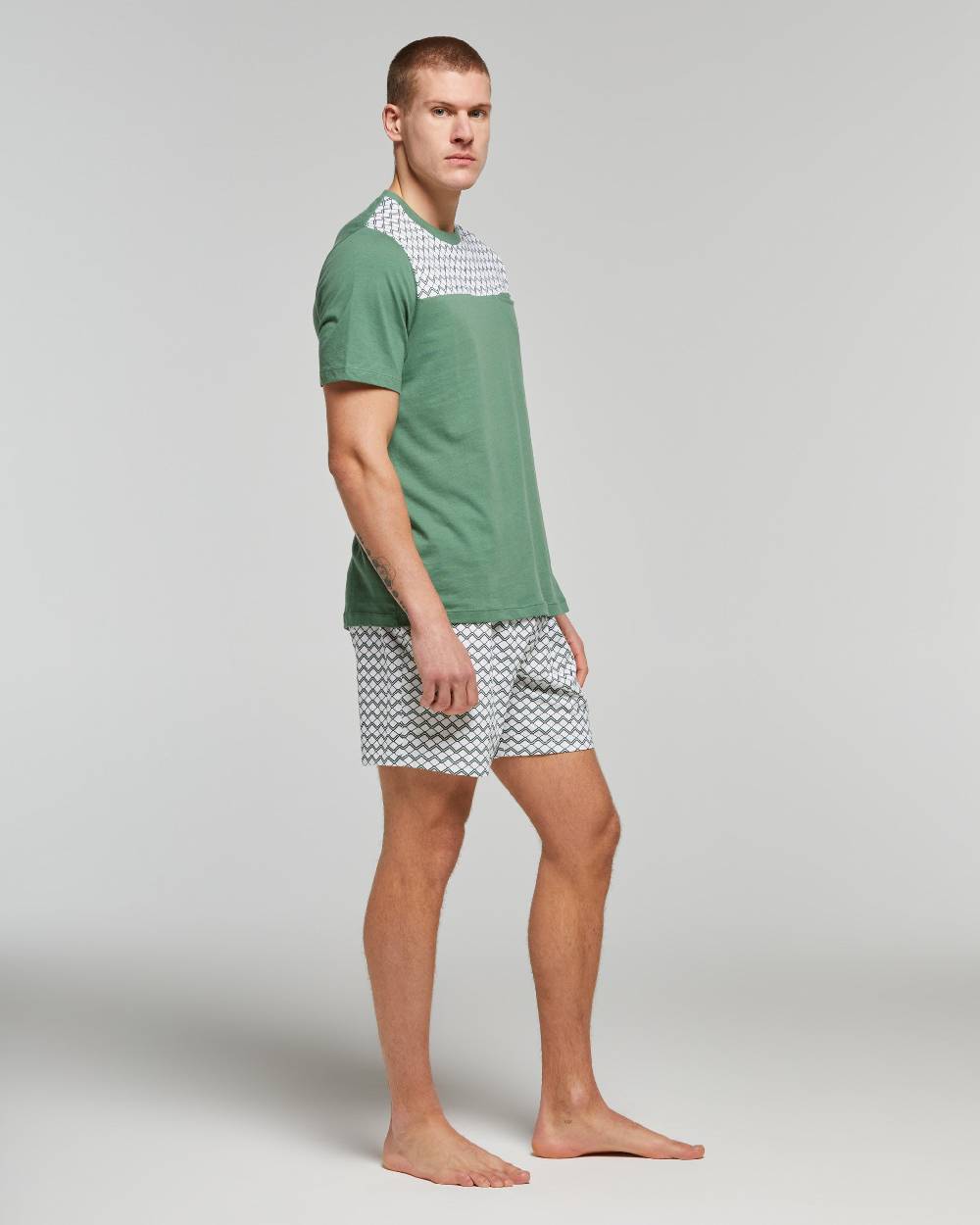 Pompea PIGIAMA CORTO COTONE OLEANDRO