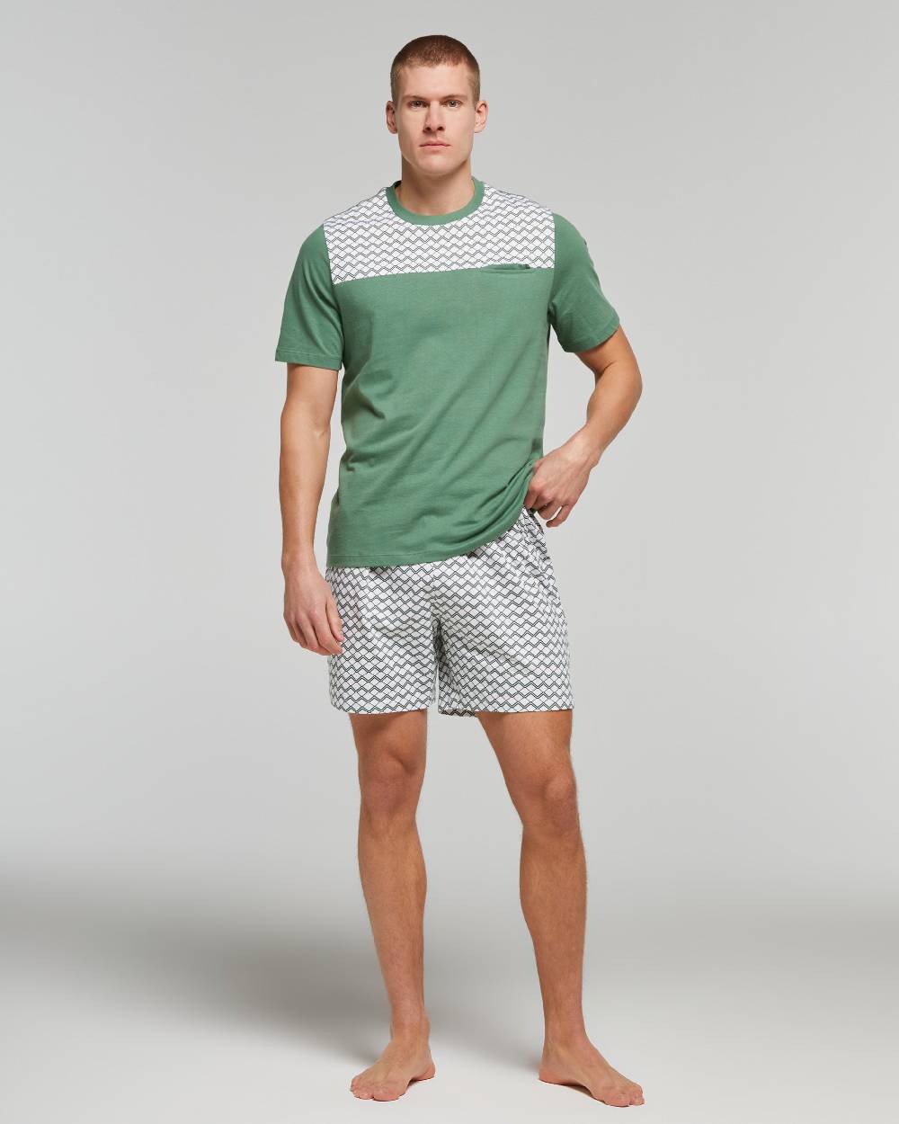 Pompea PIGIAMA CORTO COTONE OLEANDRO