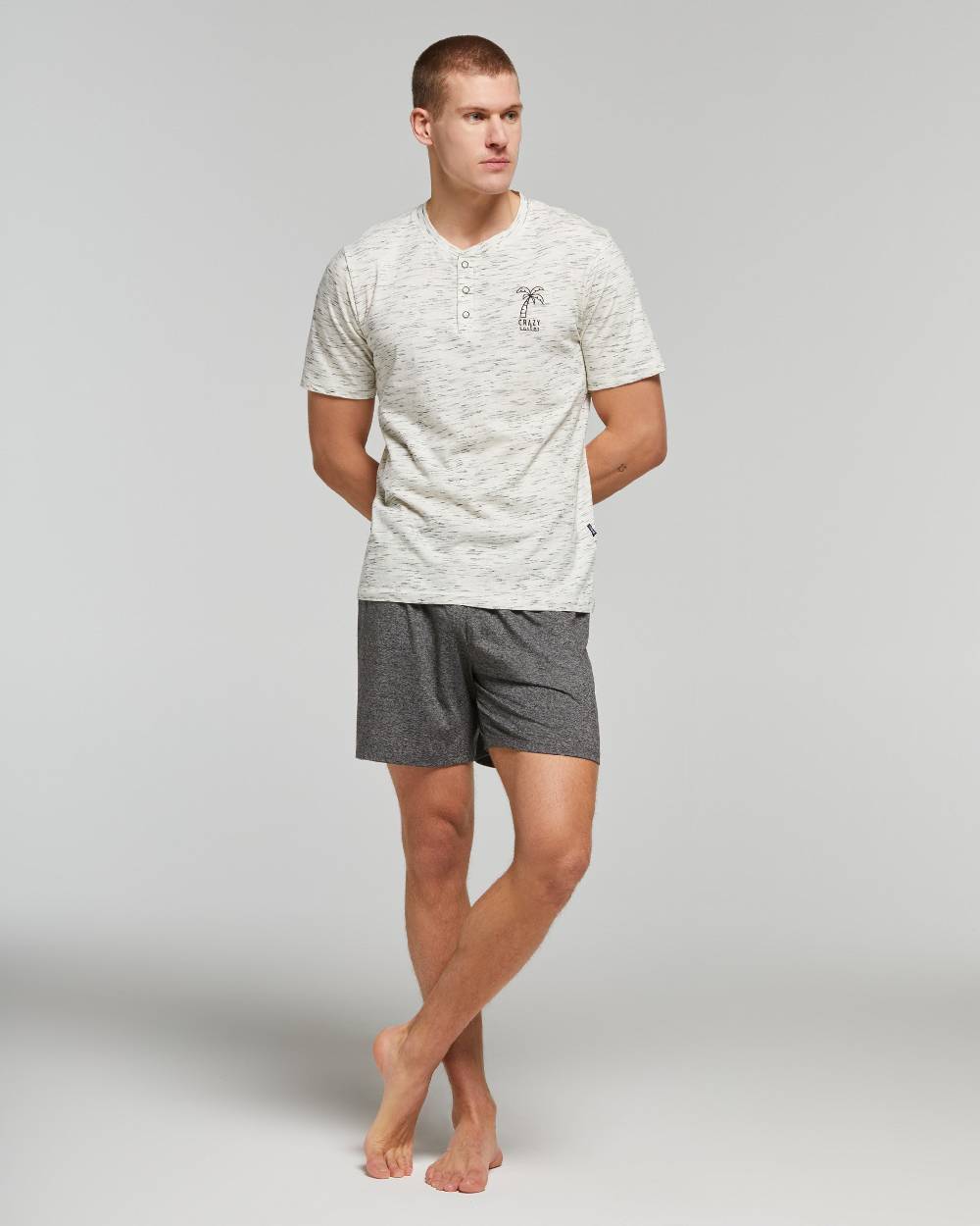 Pompea PIGIAMA CORTO COTONE PALMA