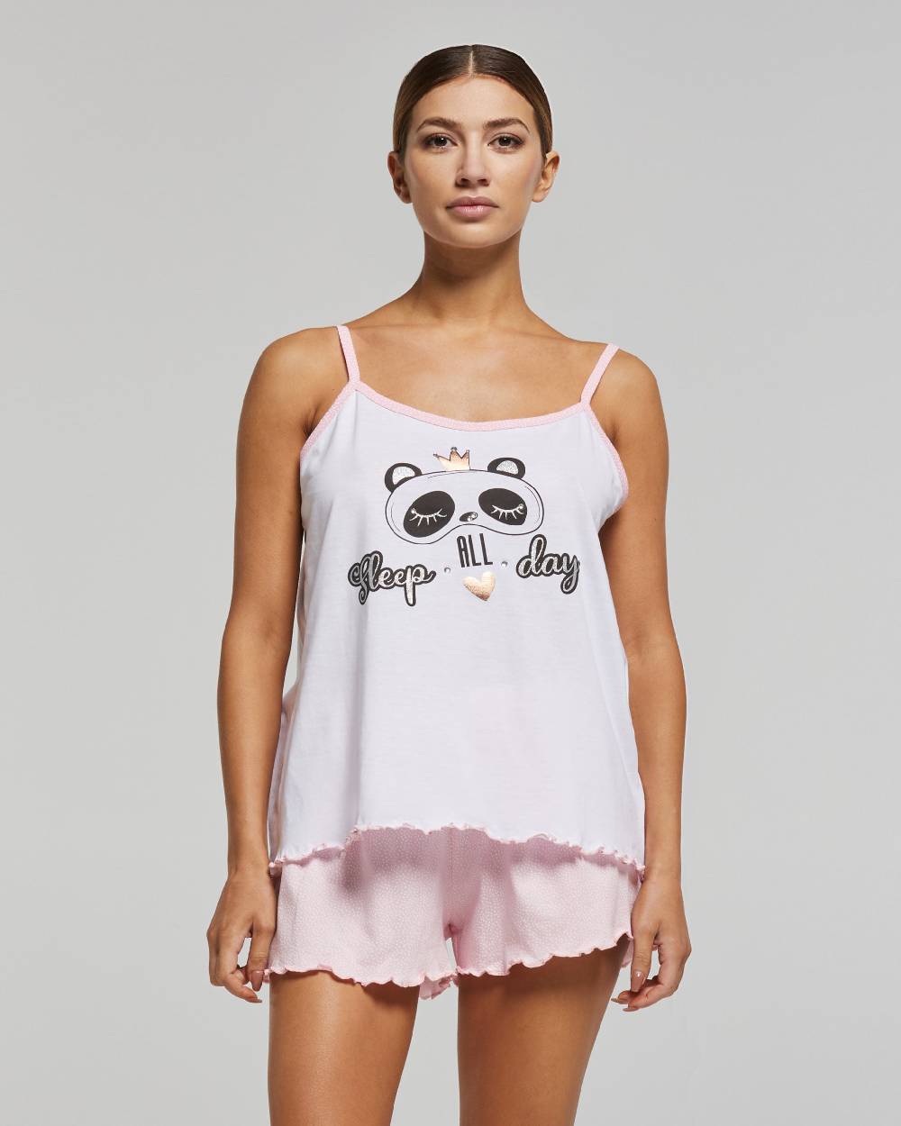 Pompea PIGIAMA CORTO COTONE PANDA