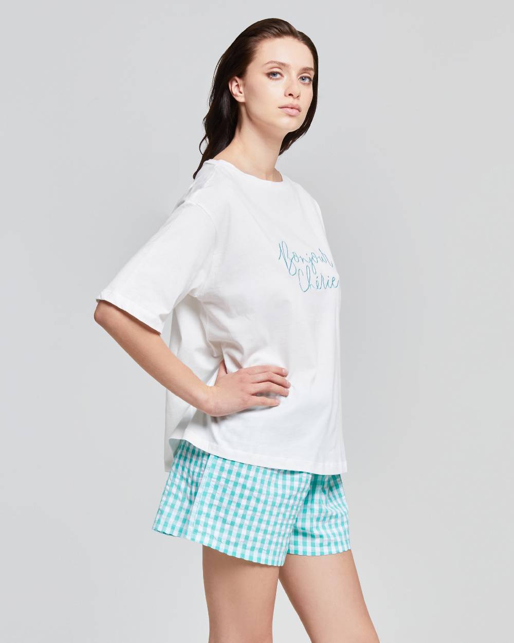 Pompea PIGIAMA CORTO COTONE PEPEROSA