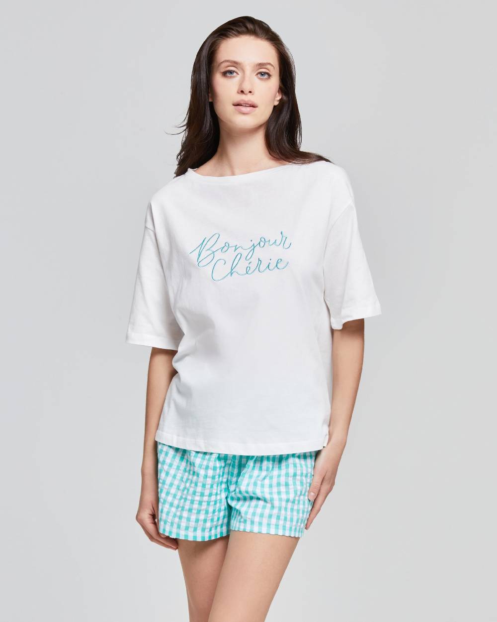 Pompea PIGIAMA CORTO COTONE PEPEROSA