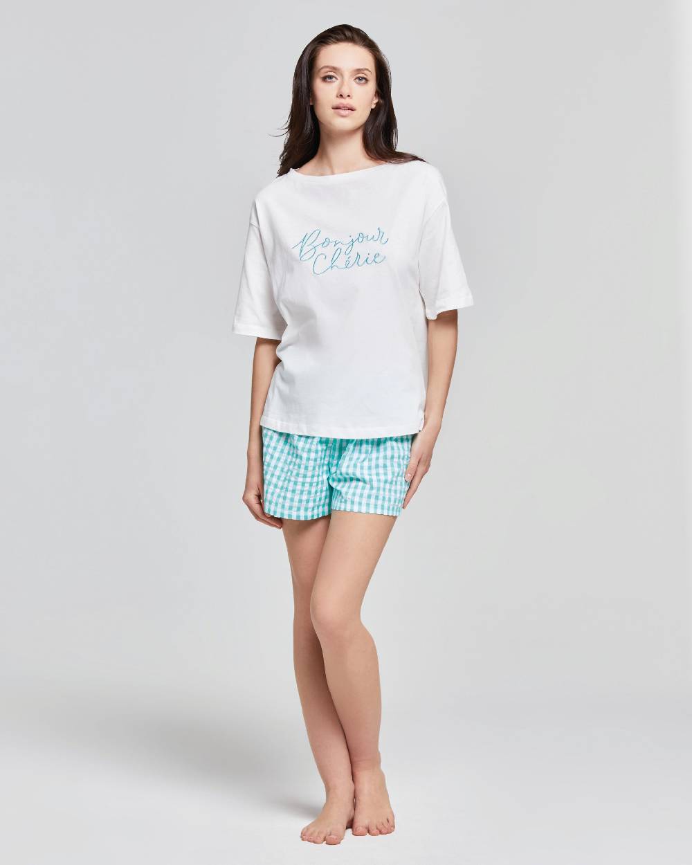 Pompea PIGIAMA CORTO COTONE PEPEROSA