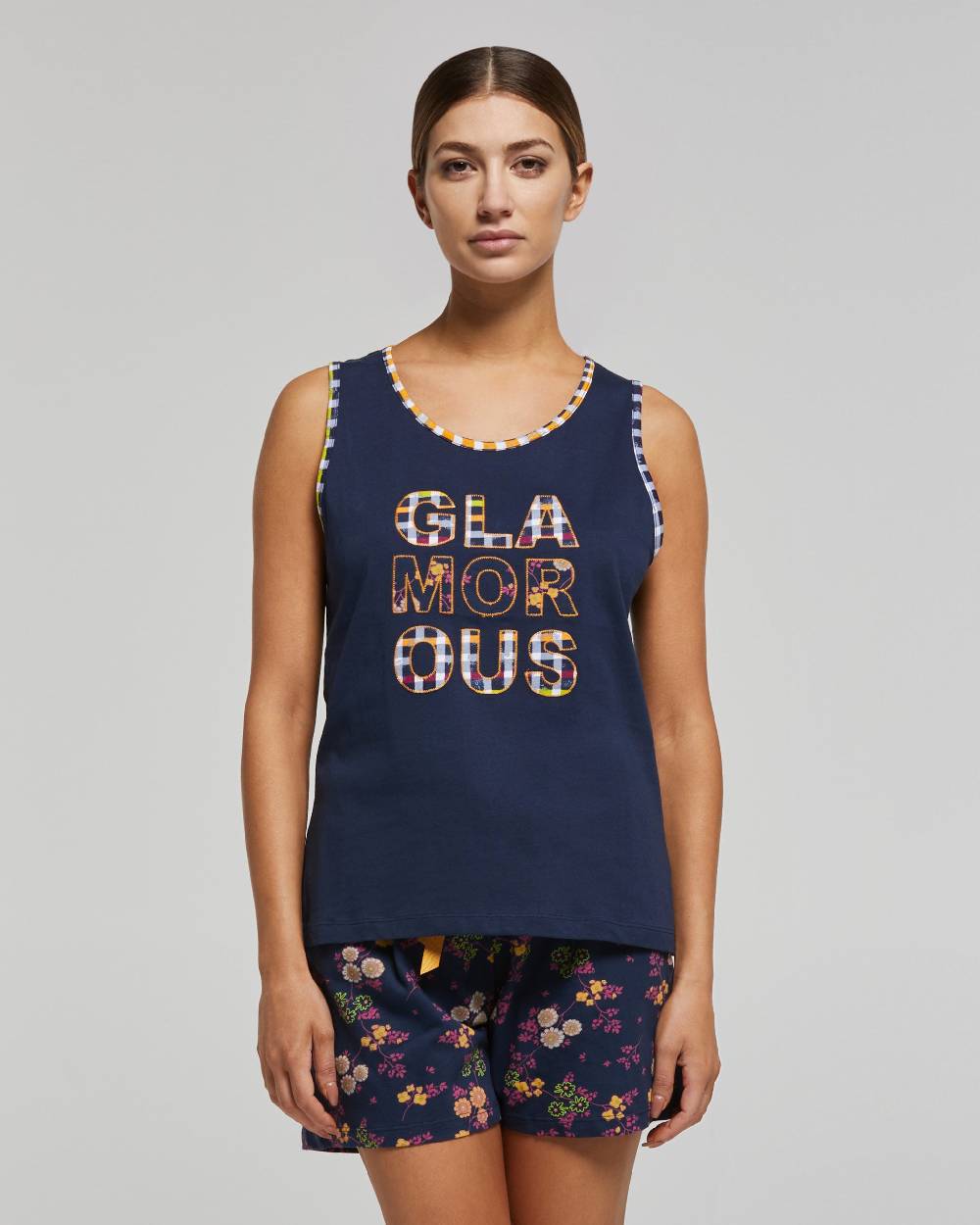 Pompea PIGIAMA CORTO COTONE PORTULACA