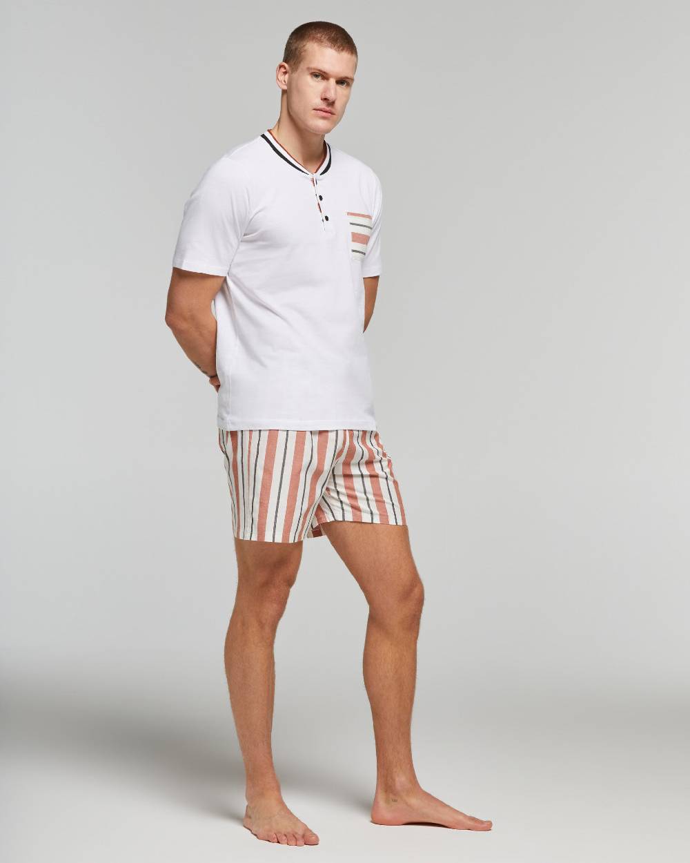 Pompea PIGIAMA CORTO COTONE REMO