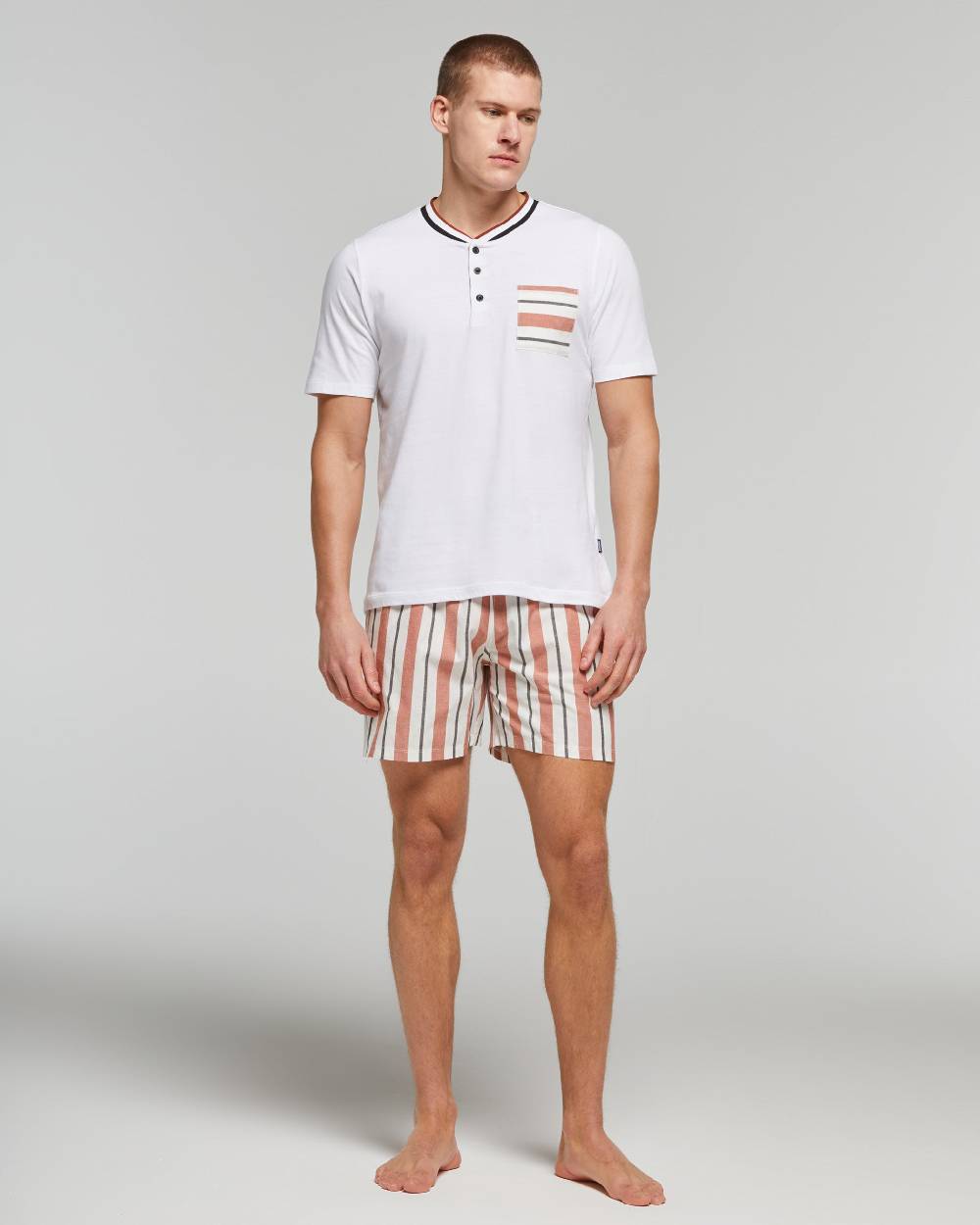 Pompea PIGIAMA CORTO COTONE REMO