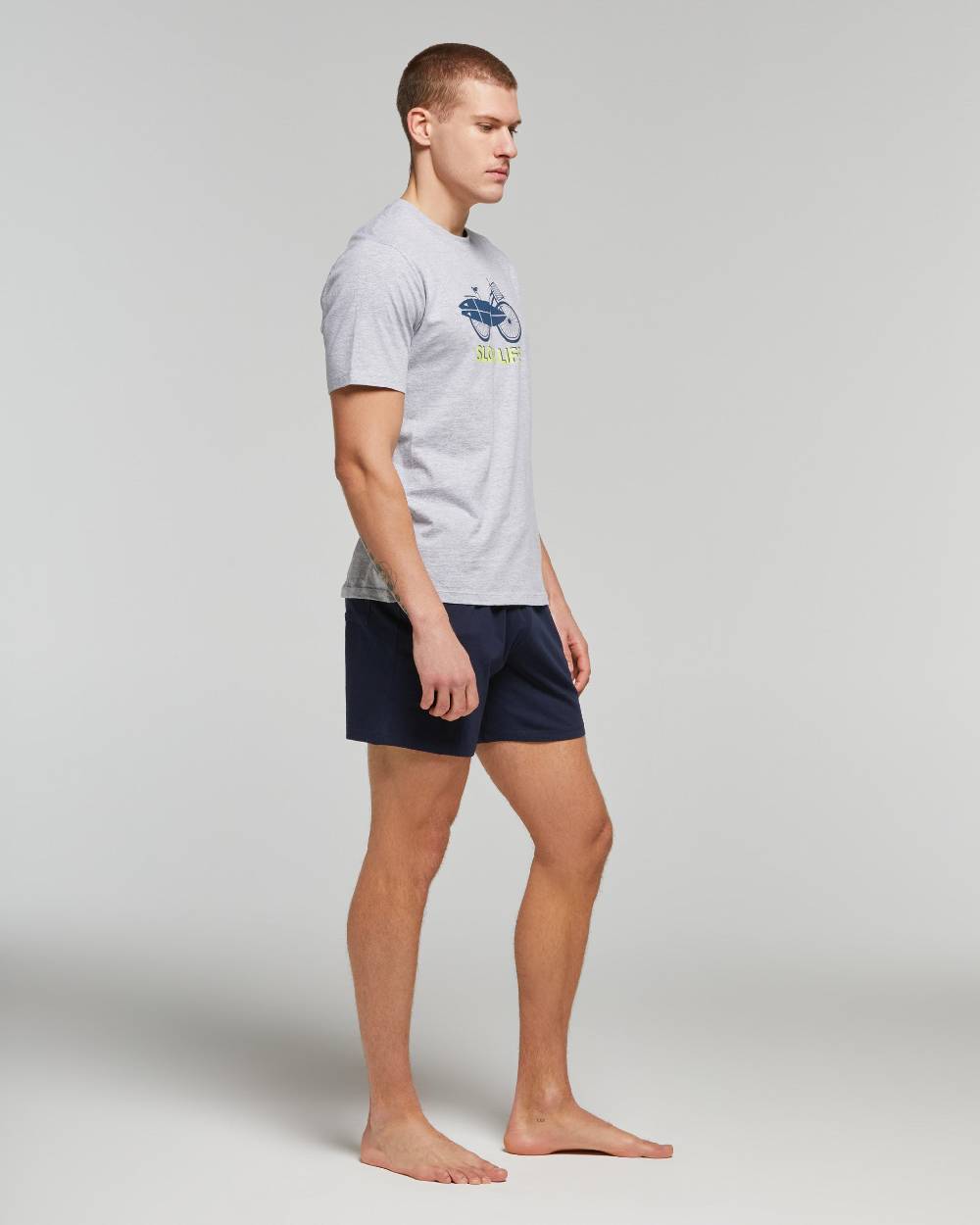 Pompea PIGIAMA CORTO COTONE RICINO