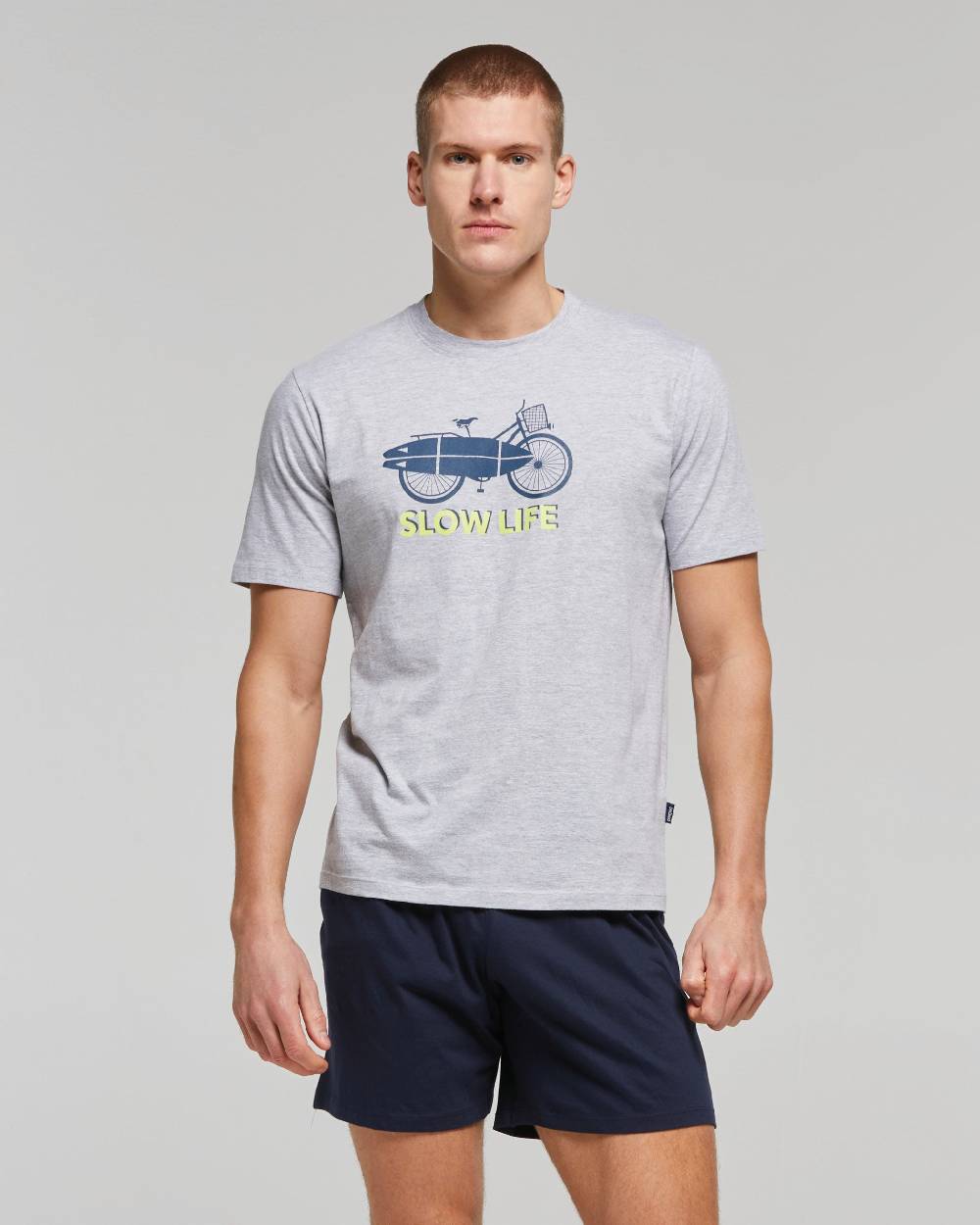 Pompea PIGIAMA CORTO COTONE RICINO