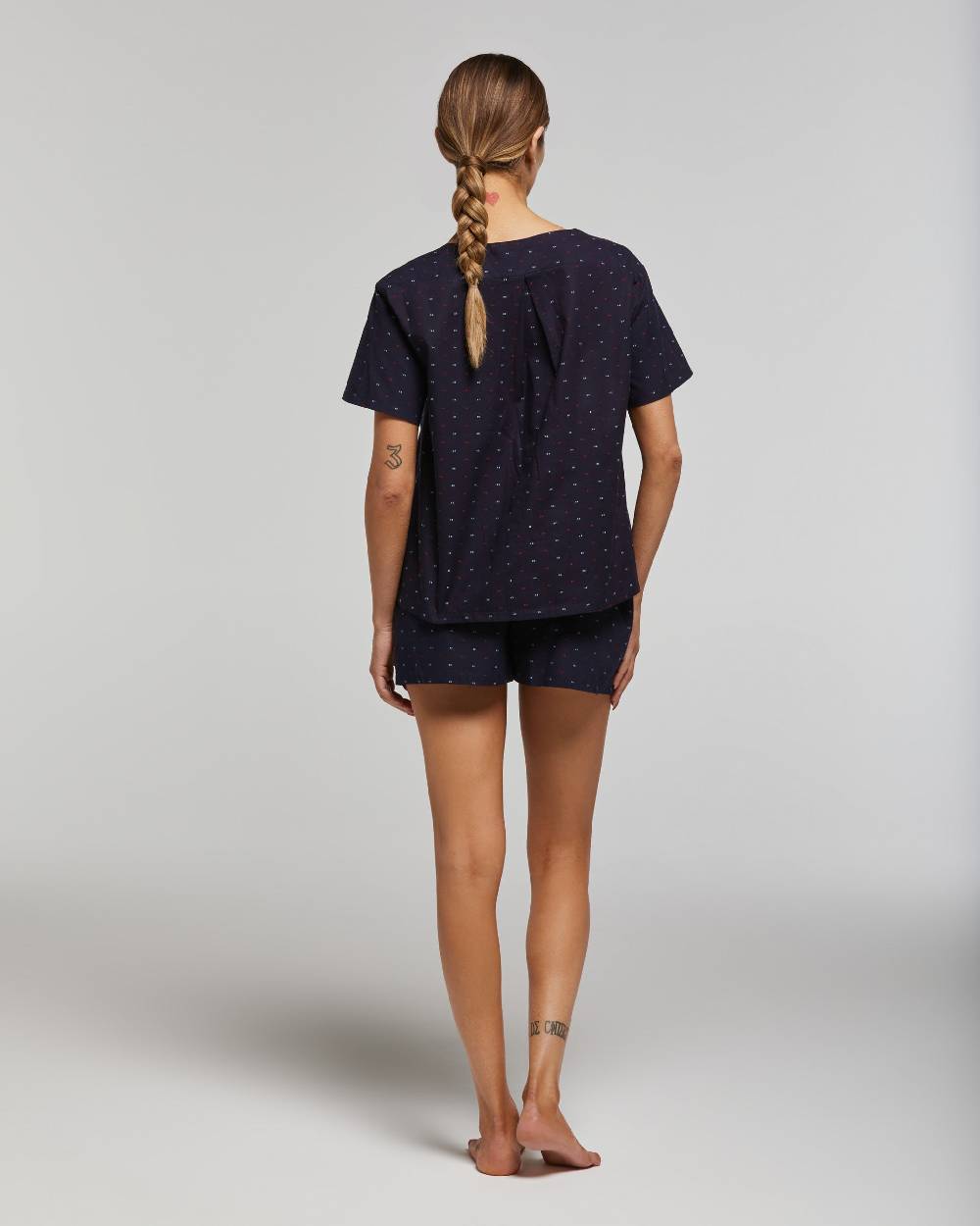 Pompea PIGIAMA CORTO COTONE RODODENDRO