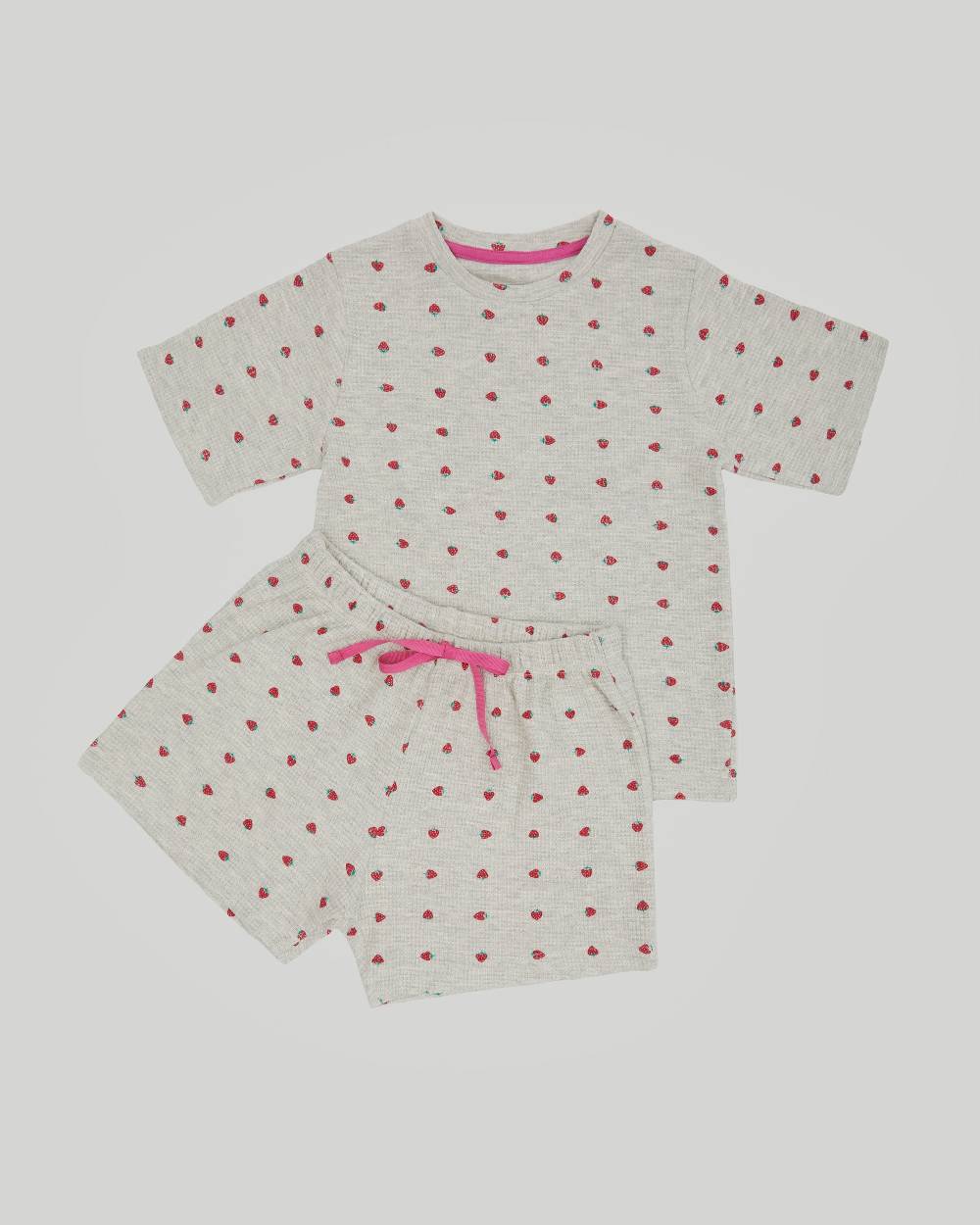 Pompea PIGIAMA CORTO COTONE ROSOLIDA