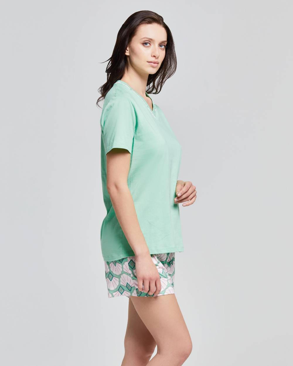 Pompea PIGIAMA CORTO VISCOSA E COTONE DONATA