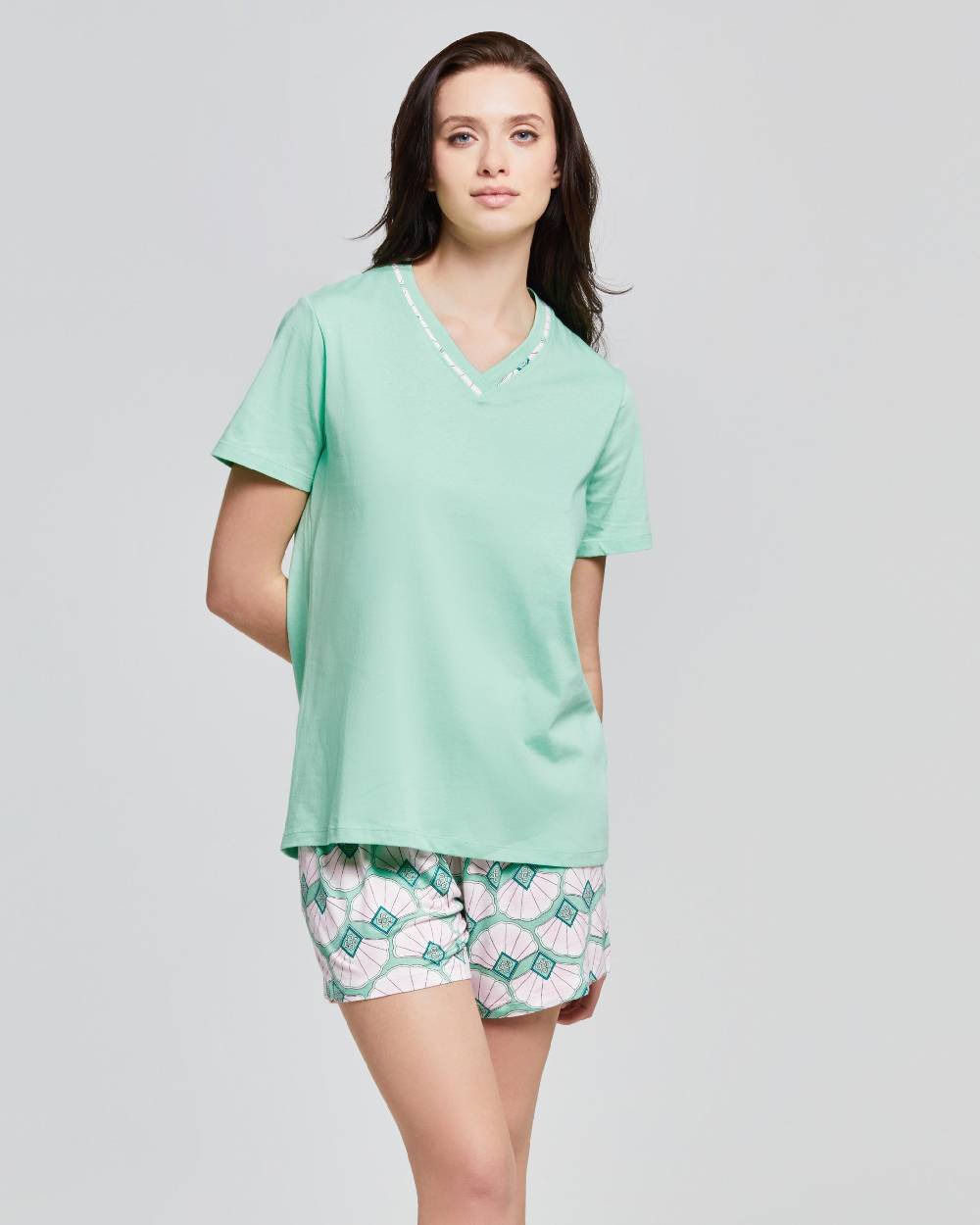 Pompea PIGIAMA CORTO VISCOSA E COTONE DONATA